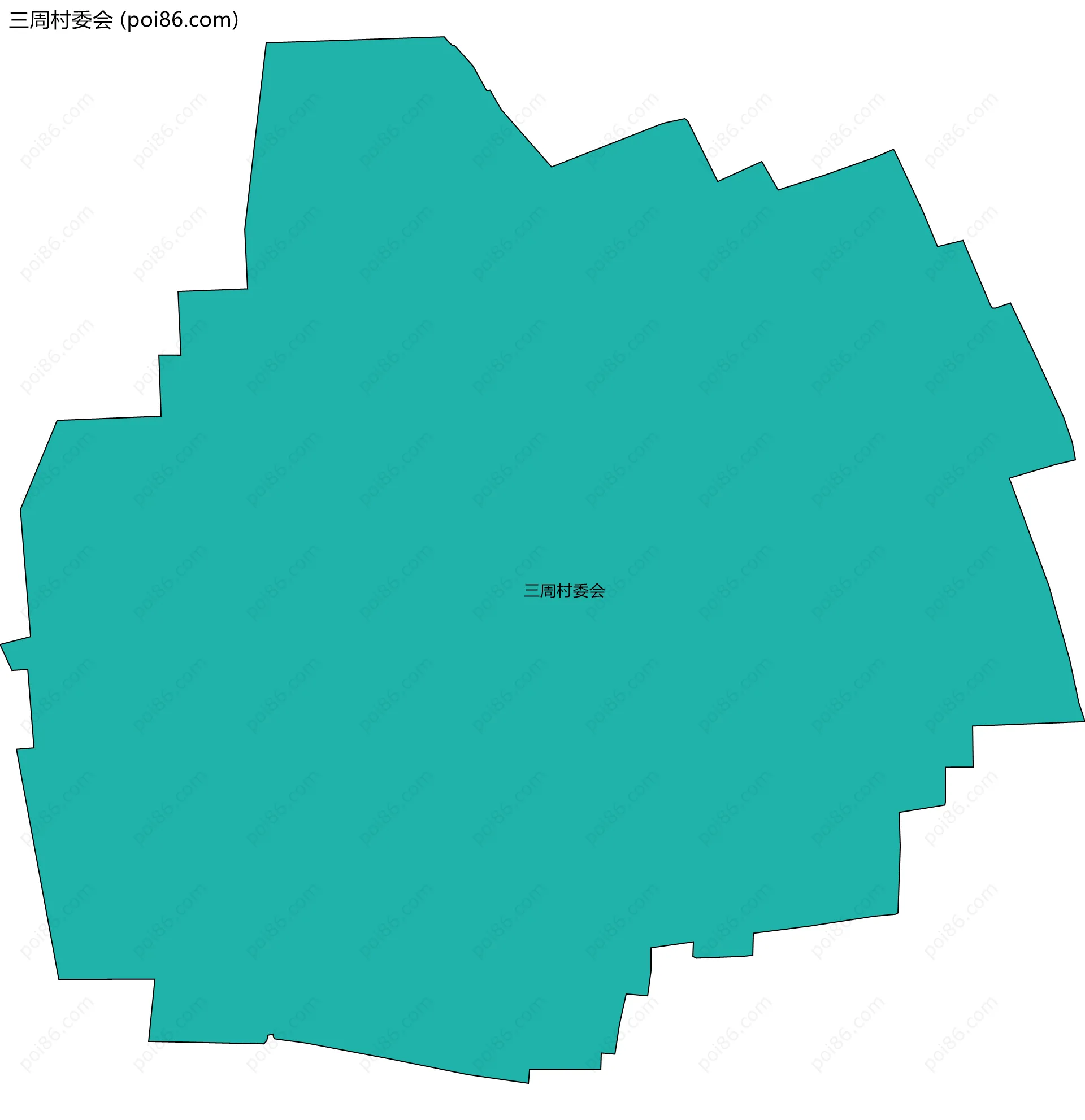 三周村委会边界地图