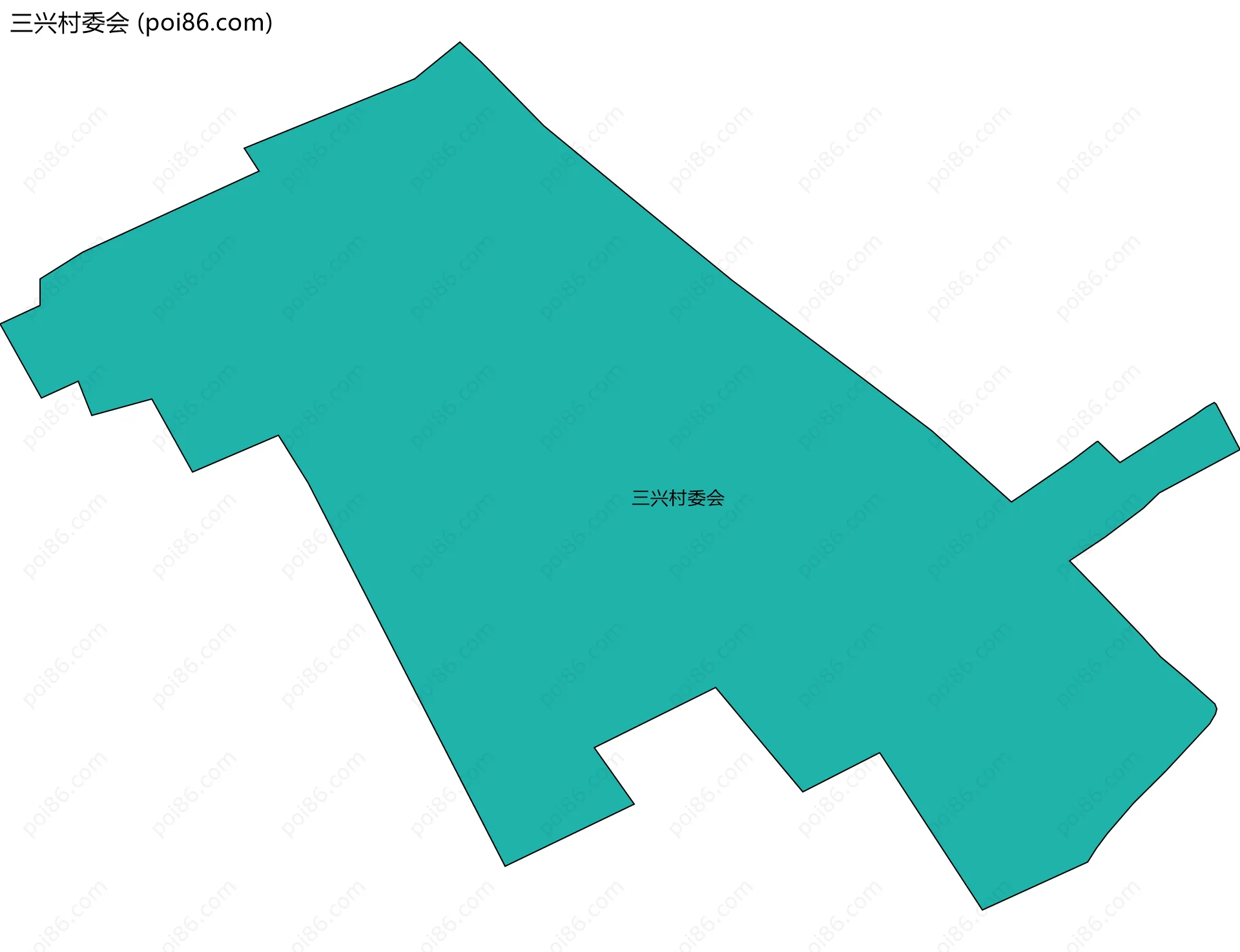 三兴村委会边界地图