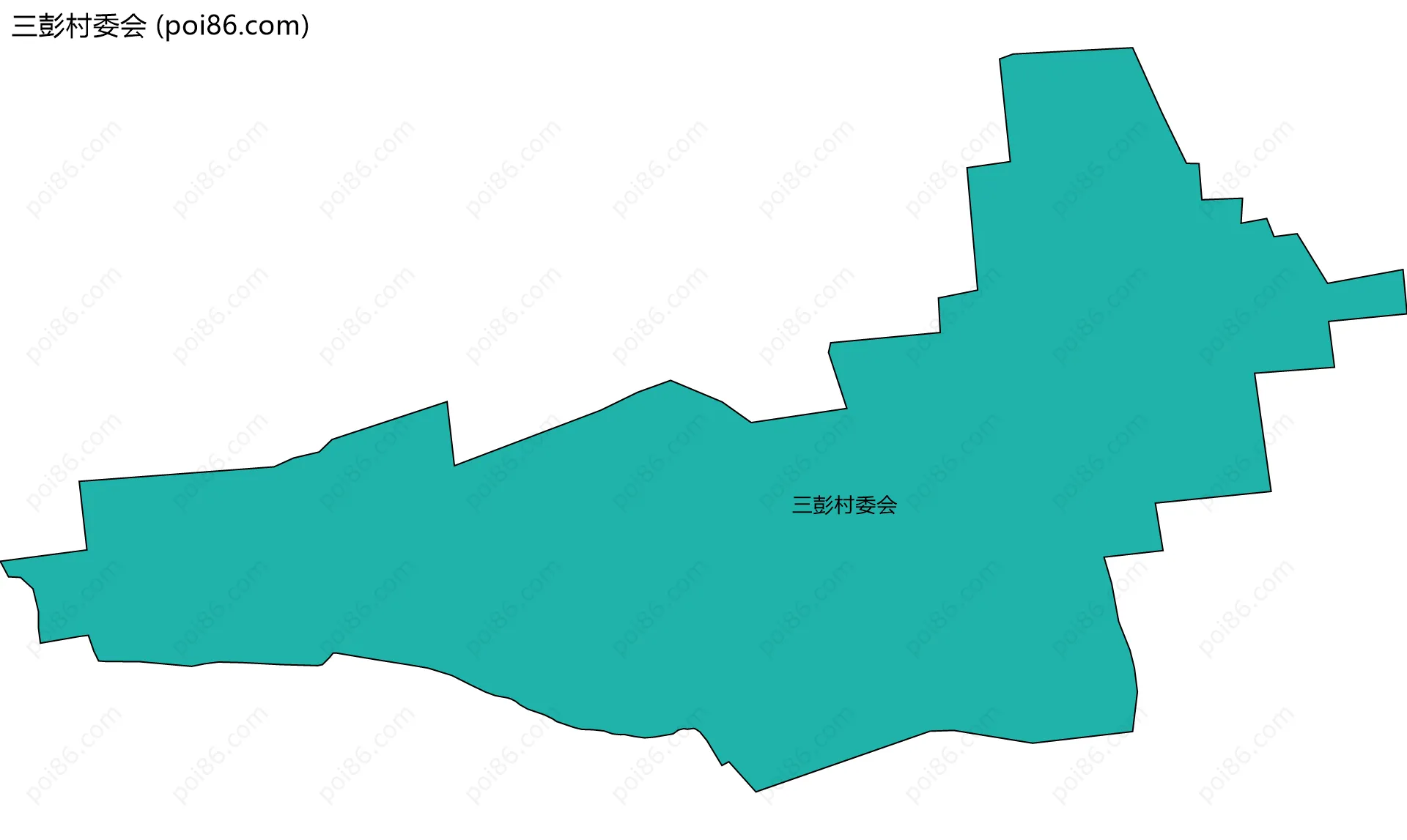 三彭村委会边界地图