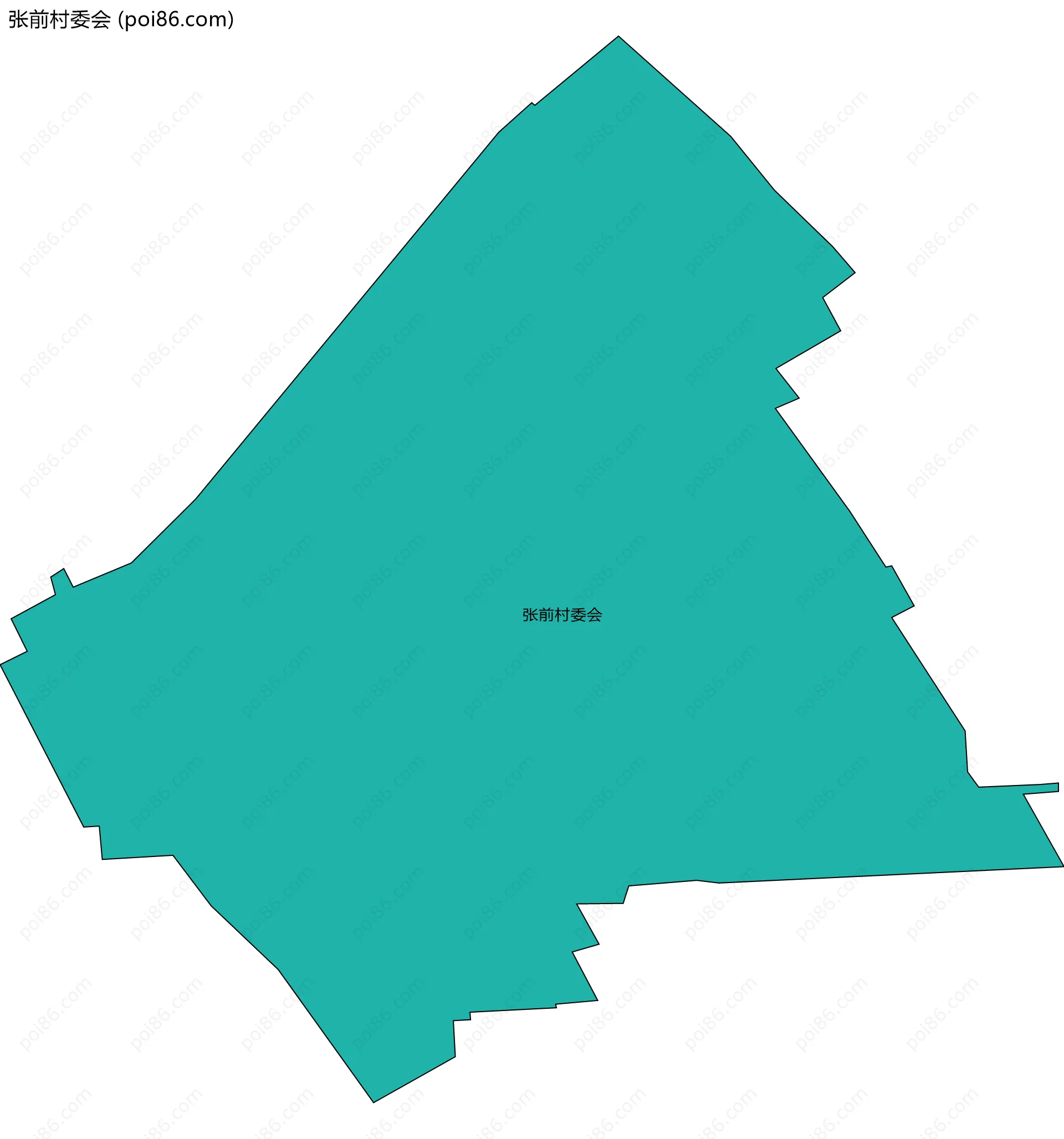 张前村委会边界地图