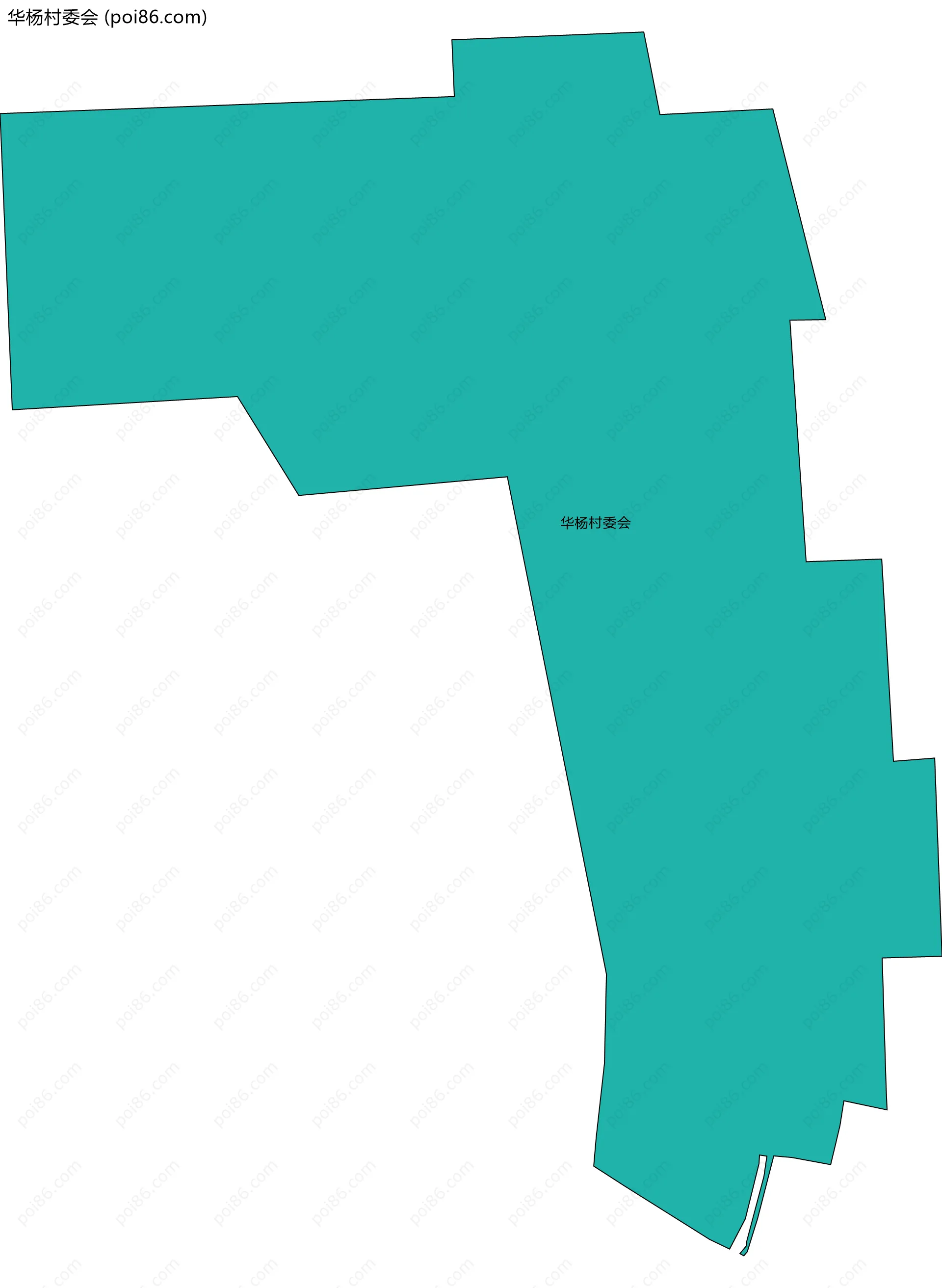 华杨村委会边界地图