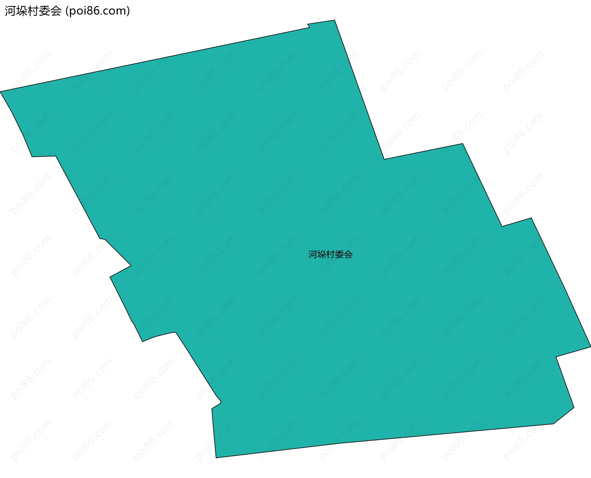 河垛村委会边界地图