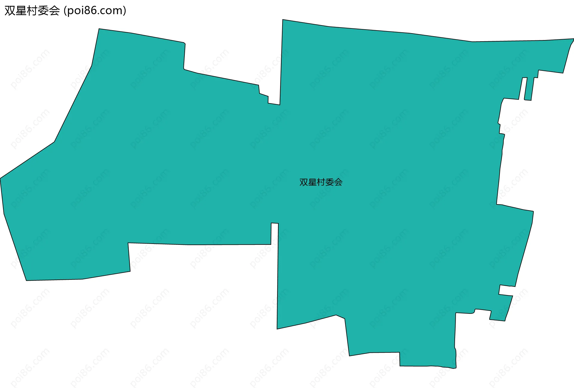 双星村委会边界地图
