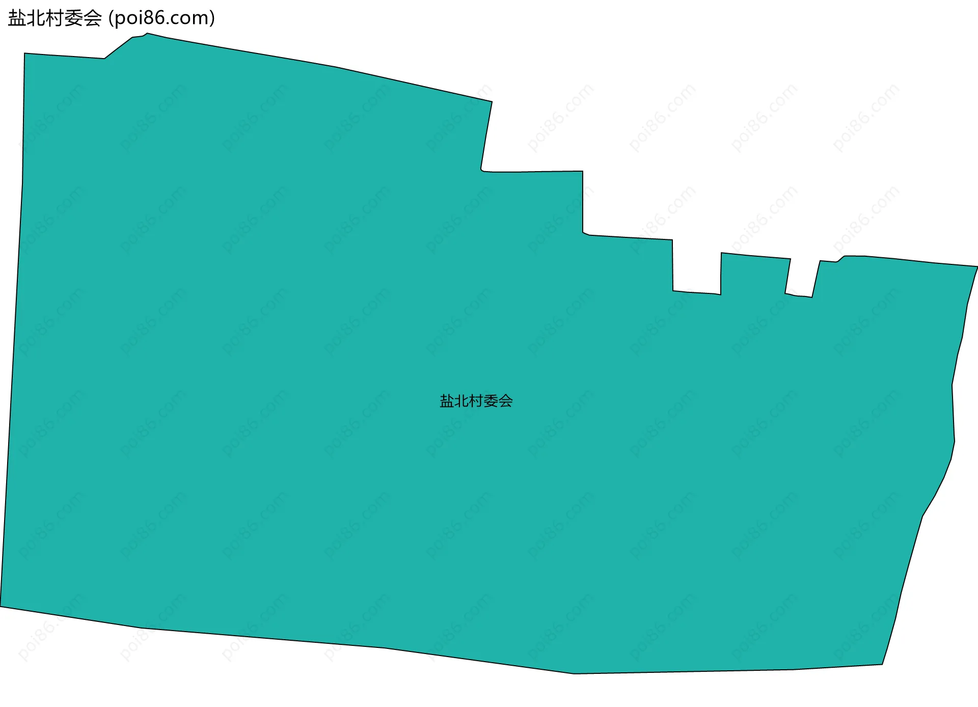 盐北村委会边界地图