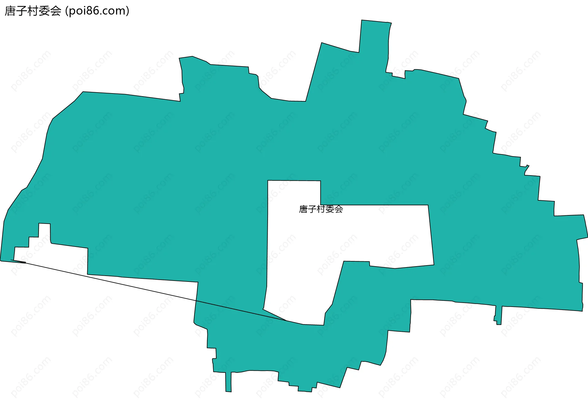 唐子村委会边界地图