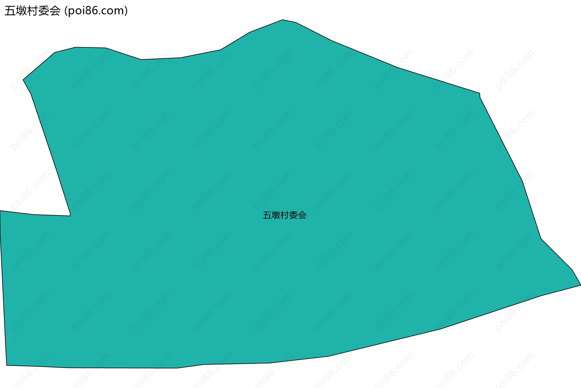 五墩村委会边界地图