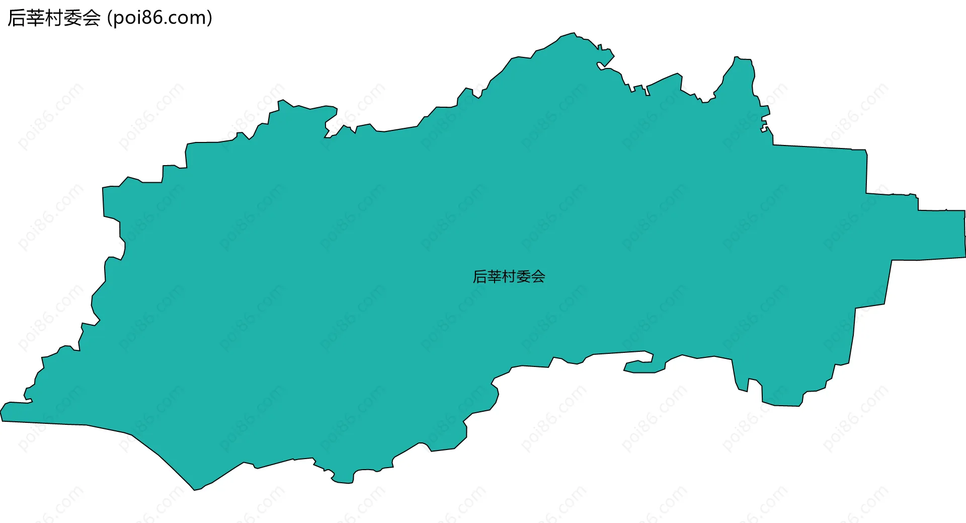 后莘村委会边界地图