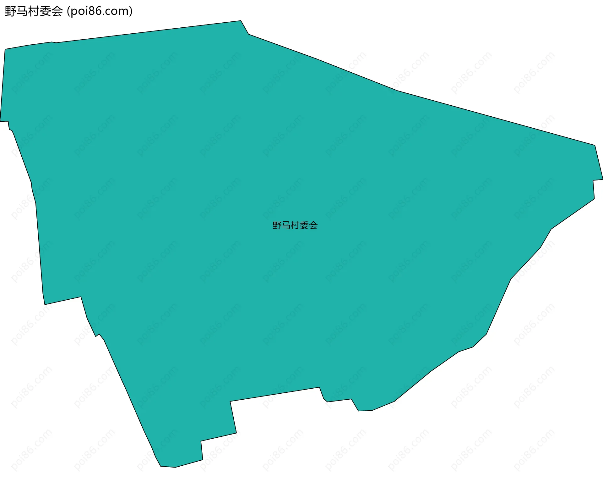 野马村委会边界地图