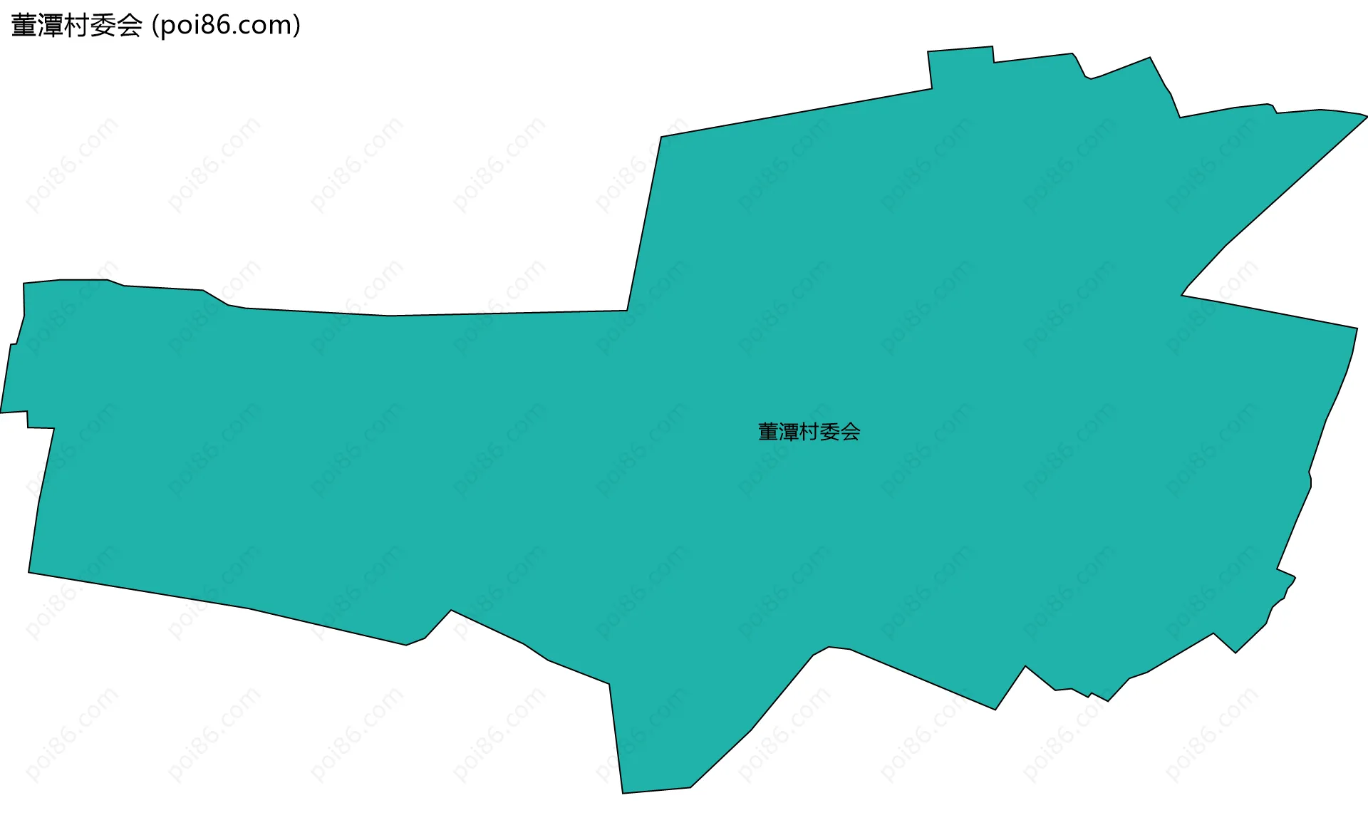 董潭村委会边界地图