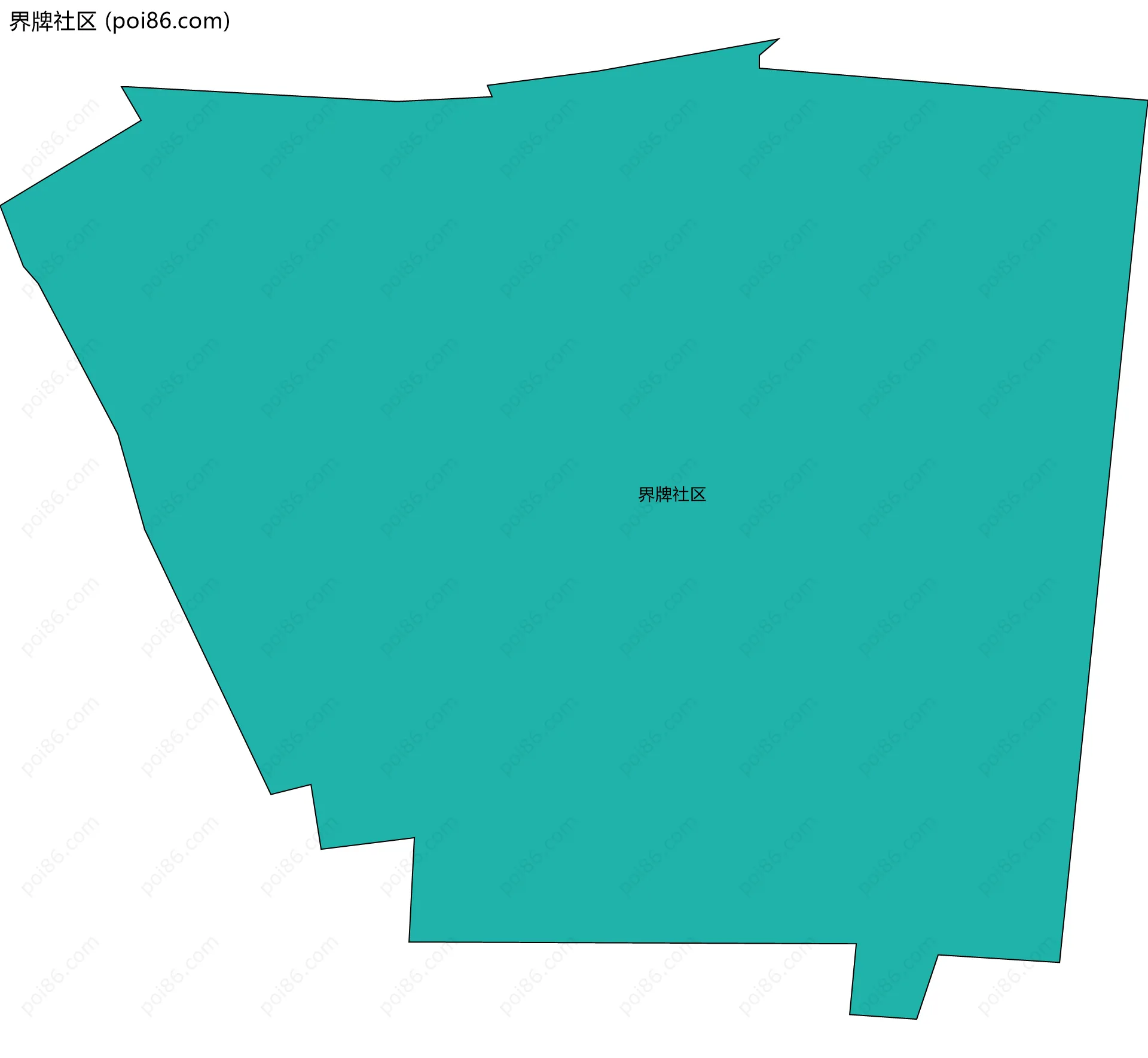 界牌社区边界地图
