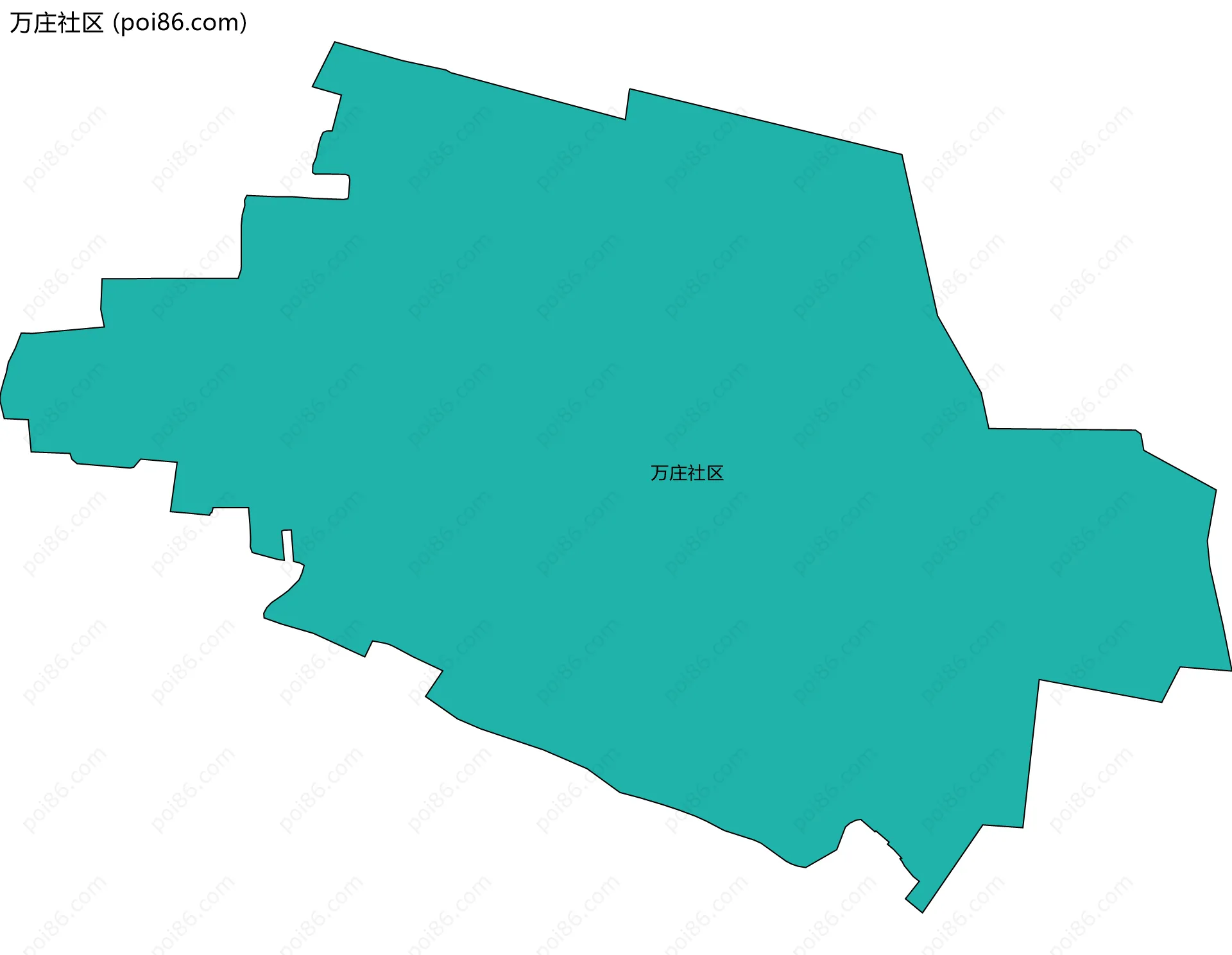 万庄社区边界地图