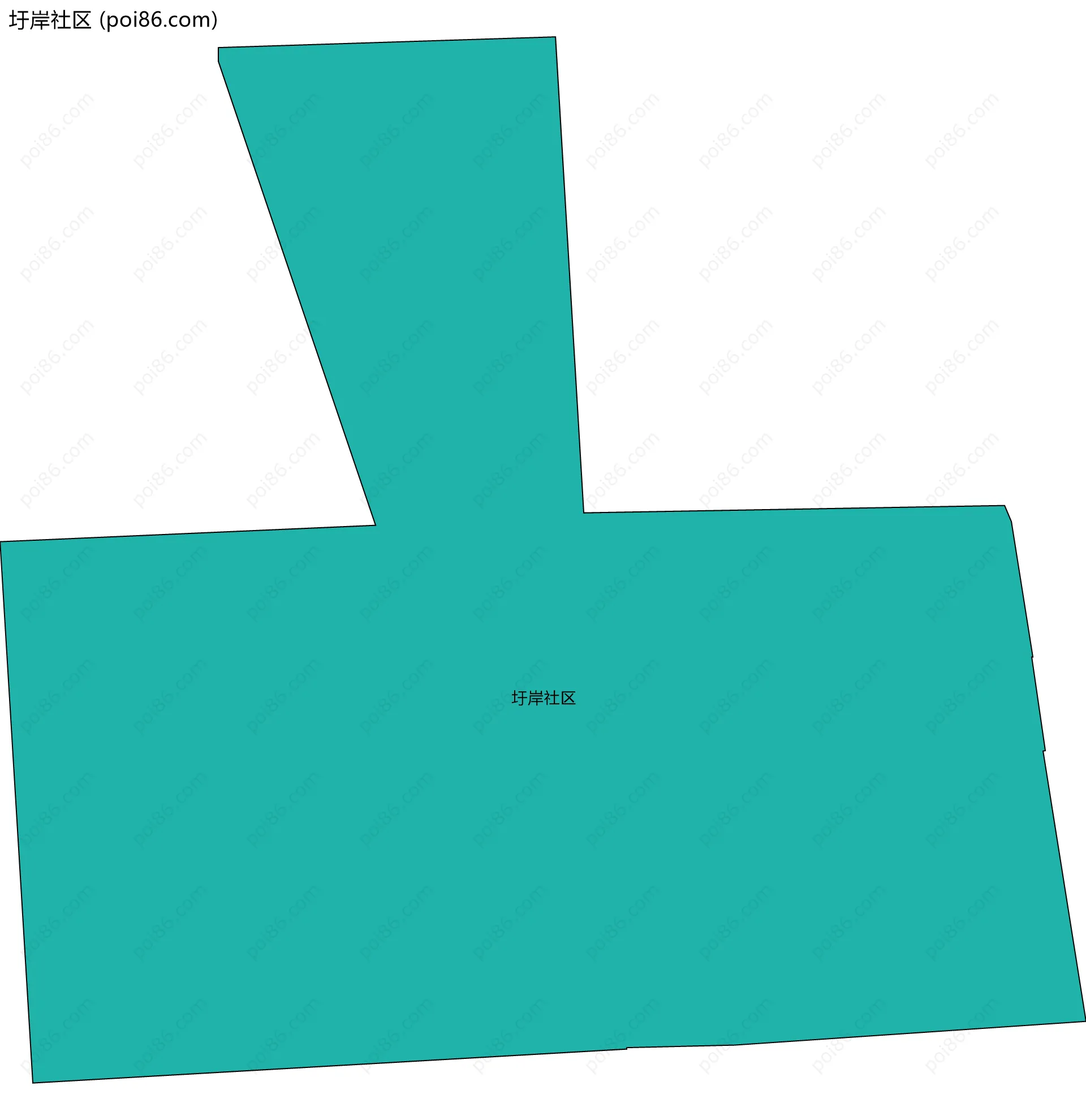 圩岸社区边界地图