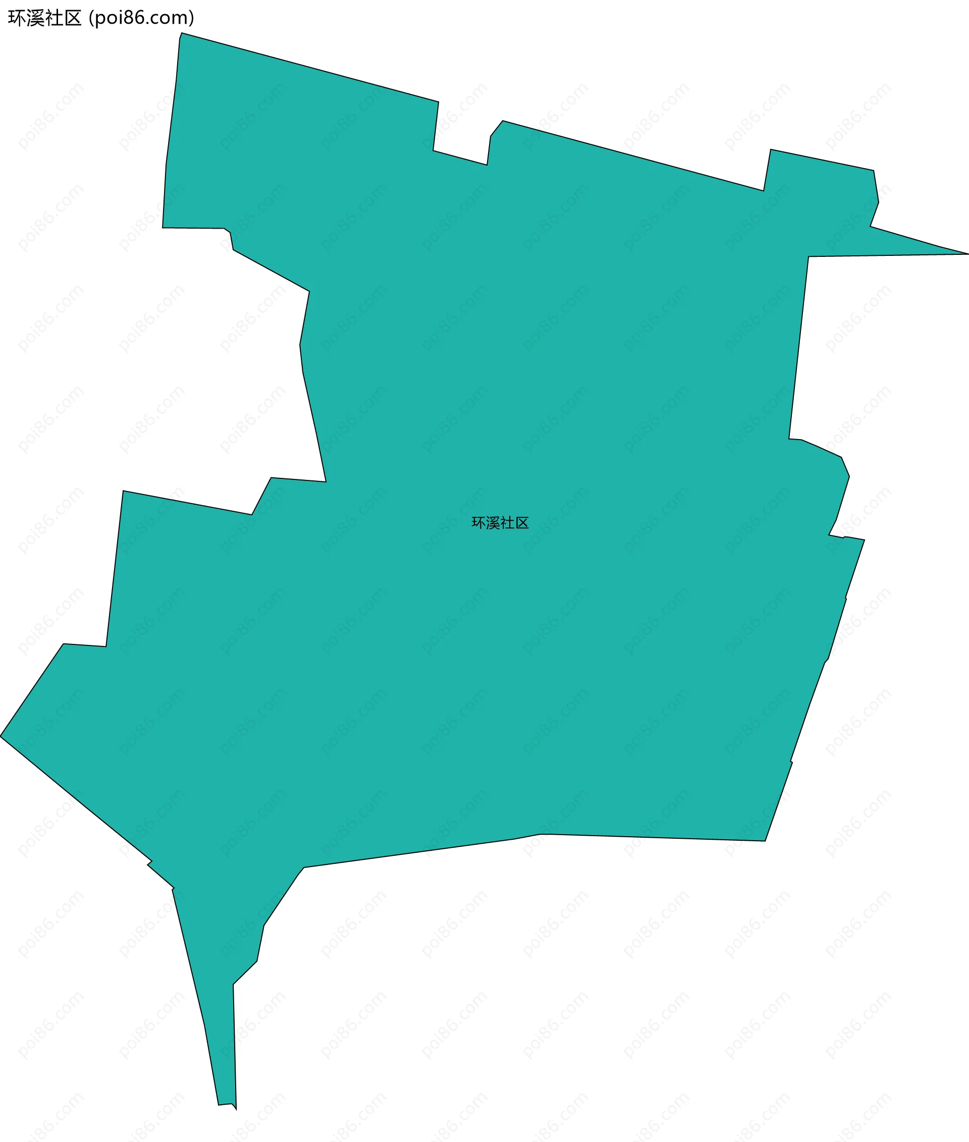 环溪社区边界地图