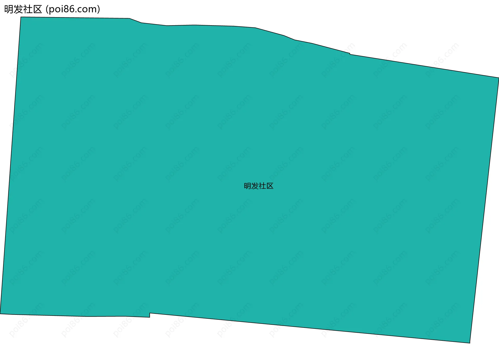 明发社区边界地图