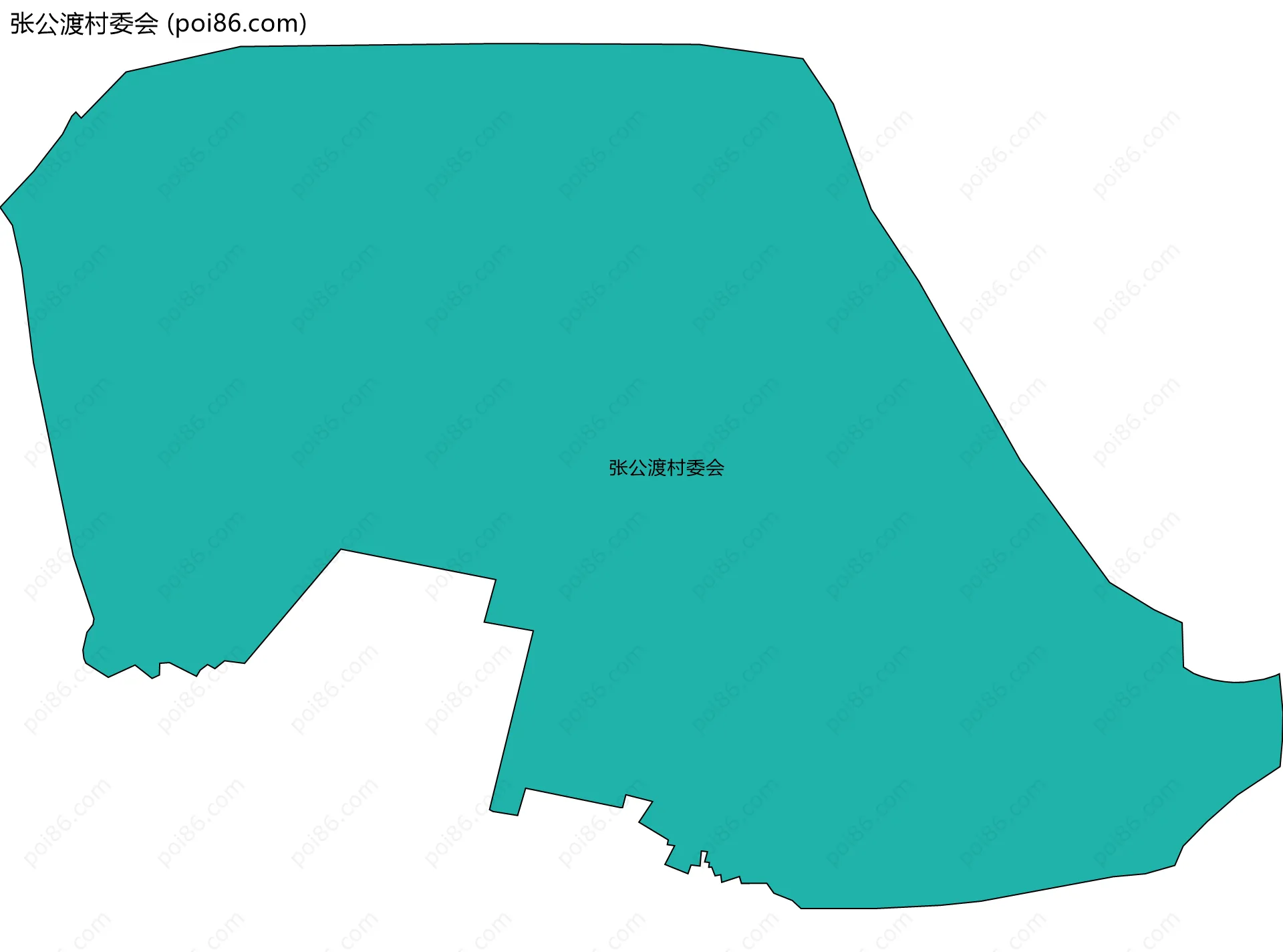 张公渡村委会边界地图