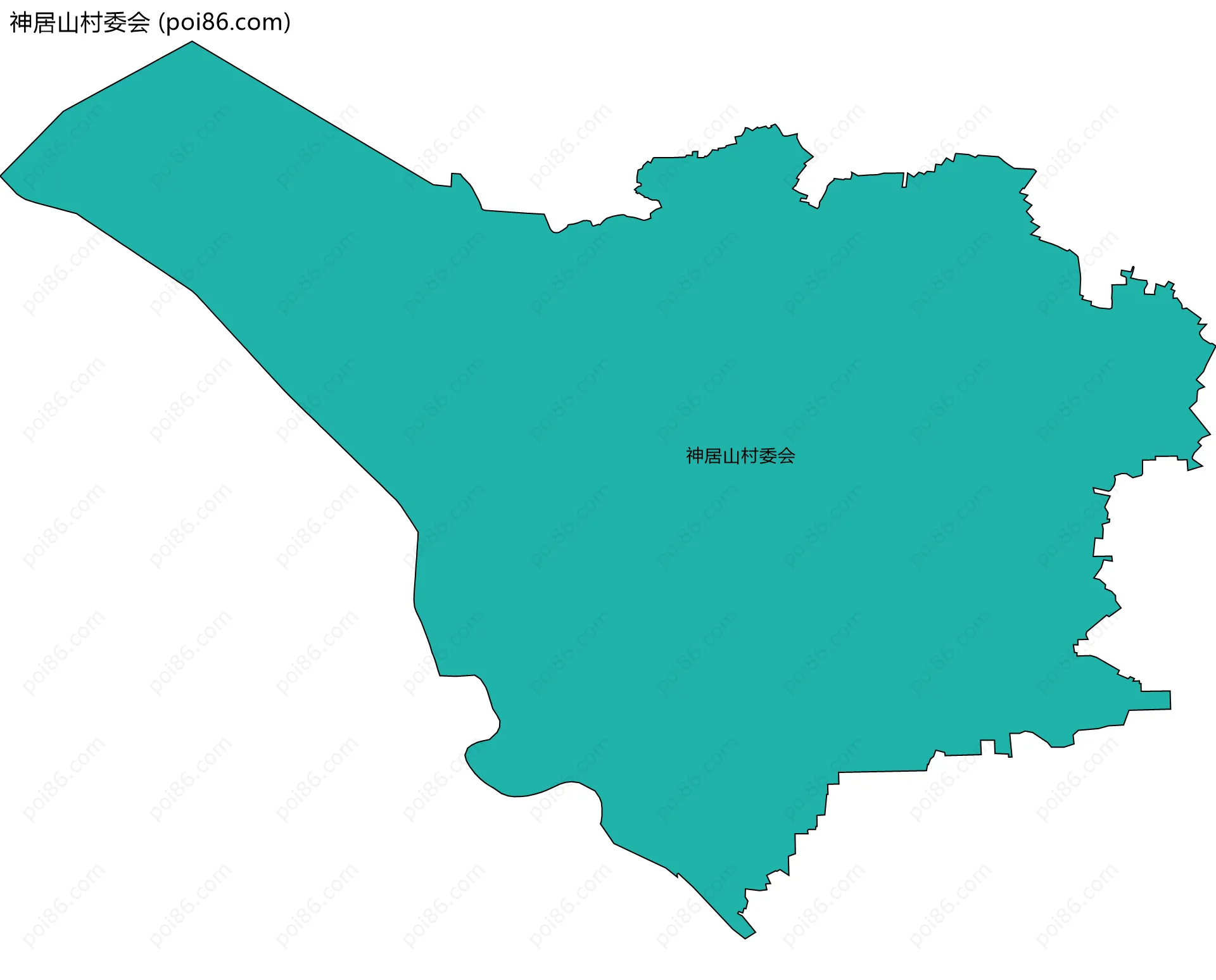 神居山村委会边界地图