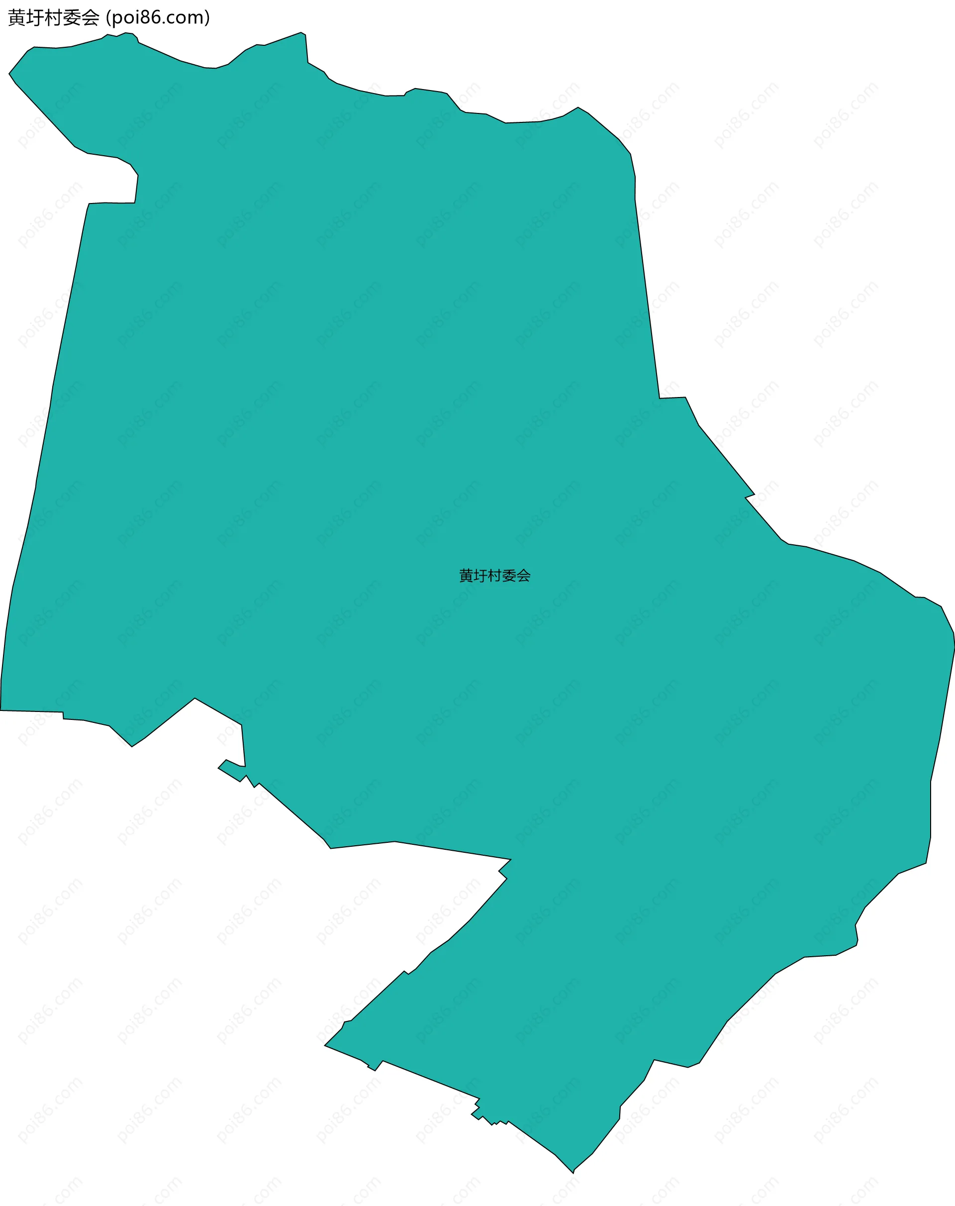 黄圩村委会边界地图