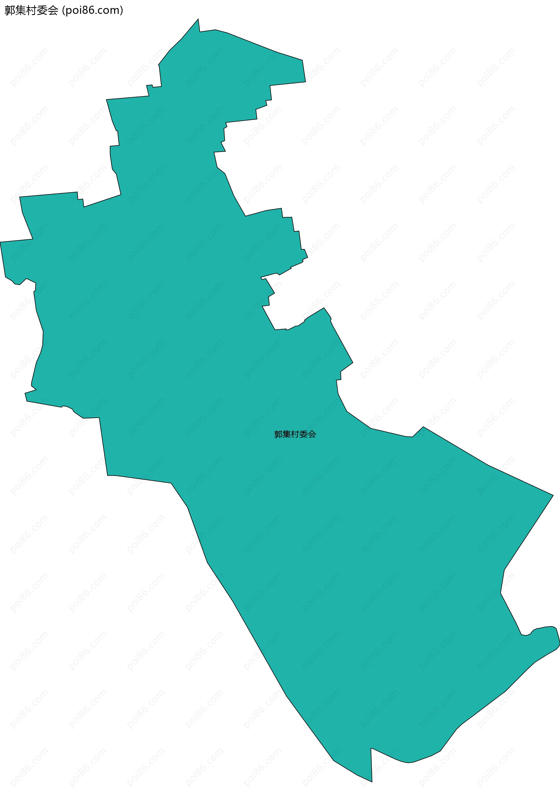郭集村委会边界地图