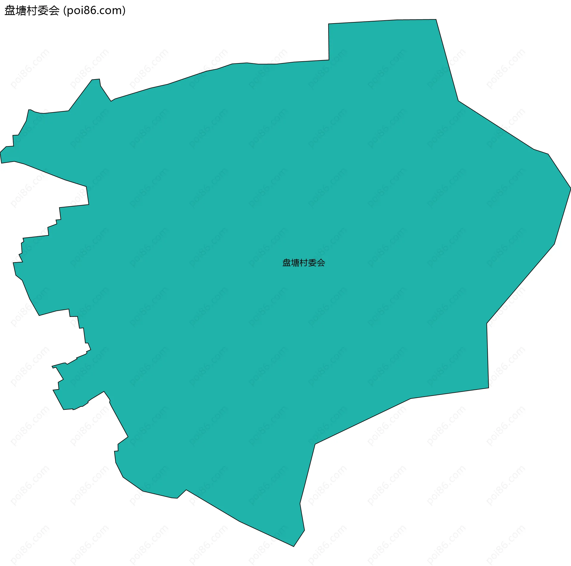 盘塘村委会边界地图