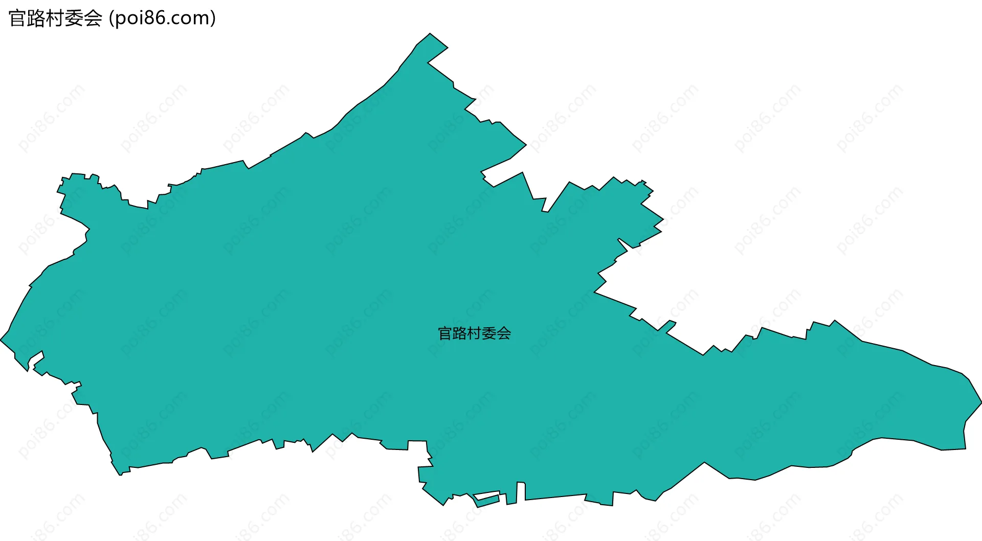 官路村委会边界地图