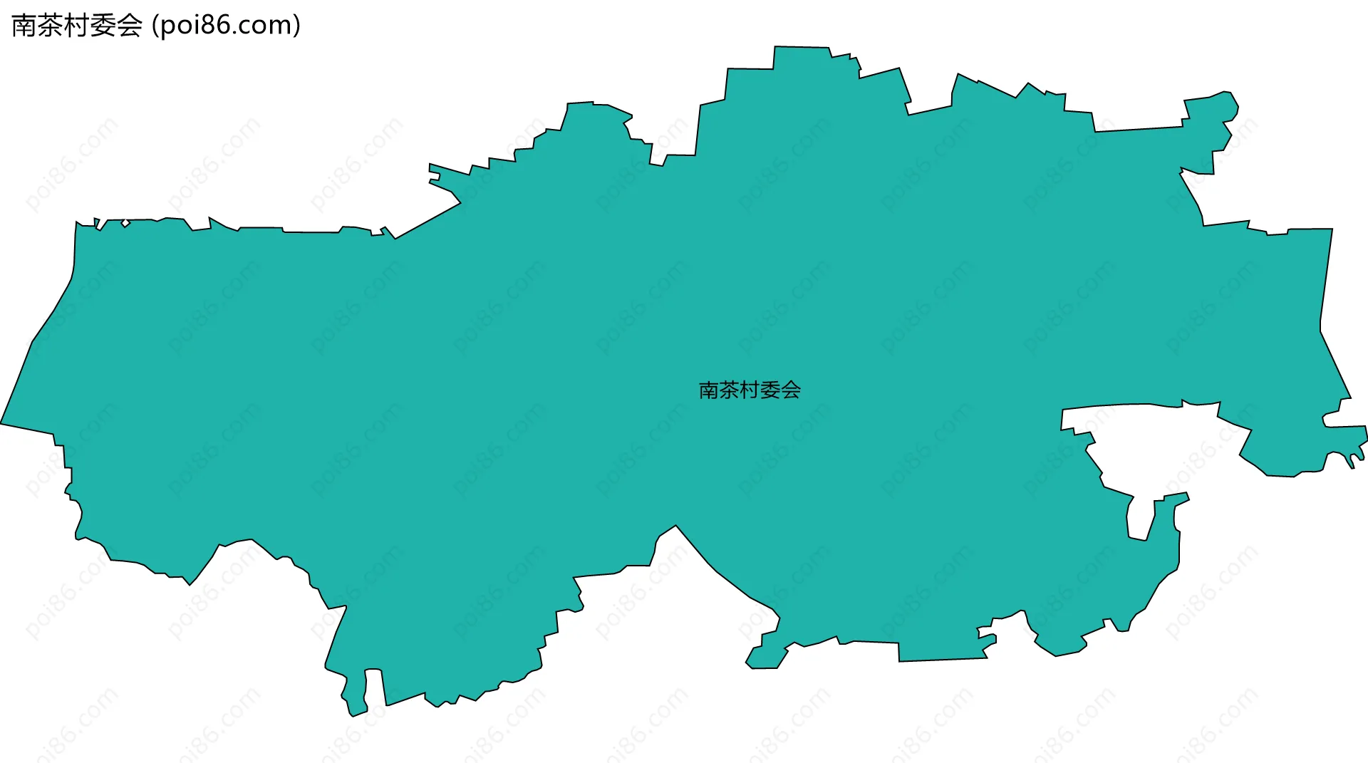 南茶村委会边界地图