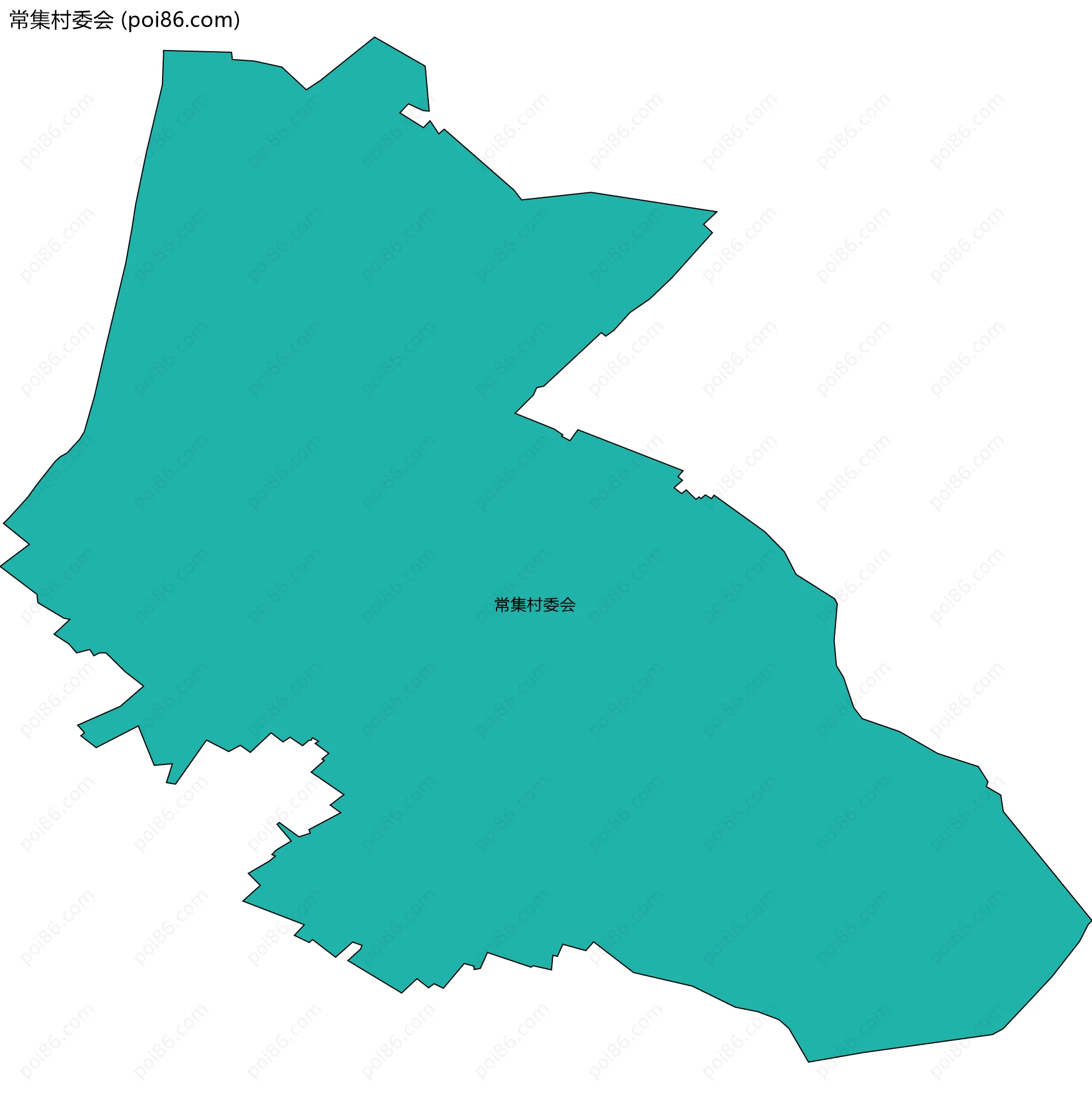 常集村委会边界地图