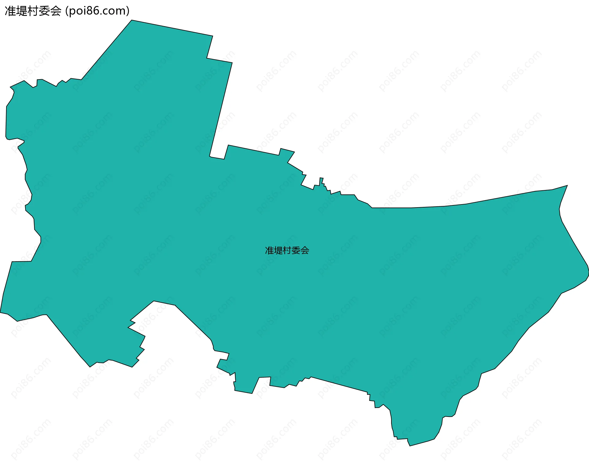 准堤村委会边界地图