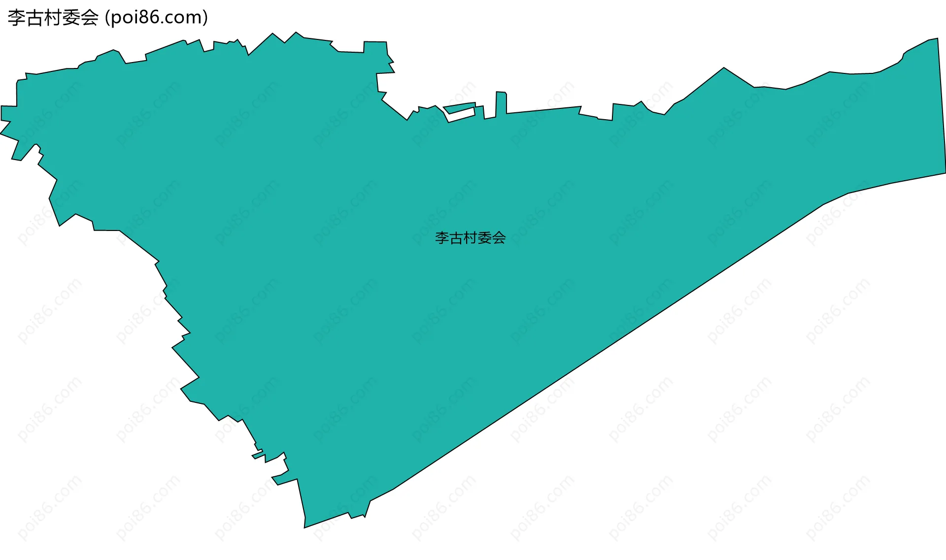 李古村委会边界地图