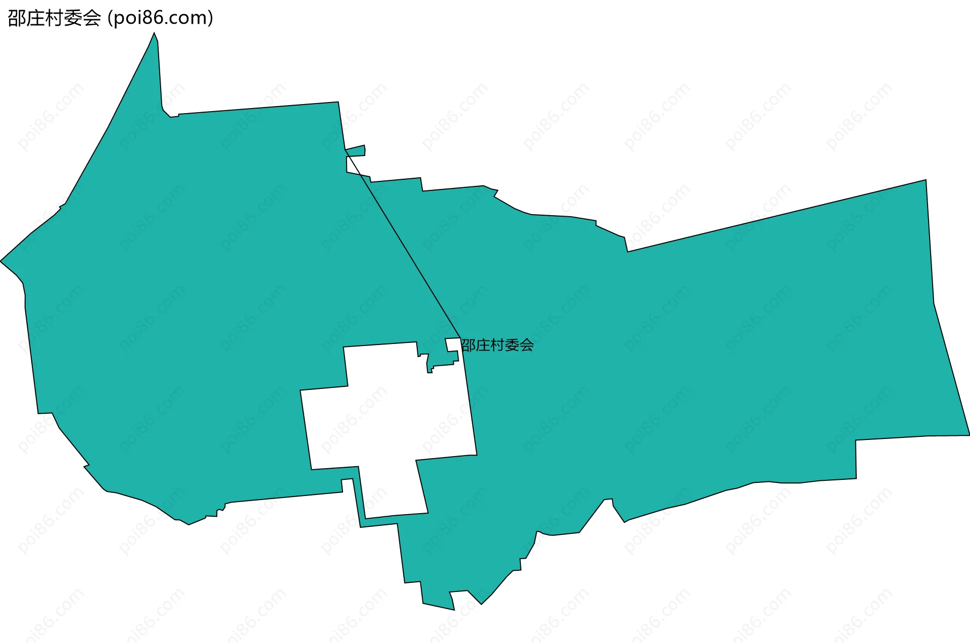 邵庄村委会边界地图