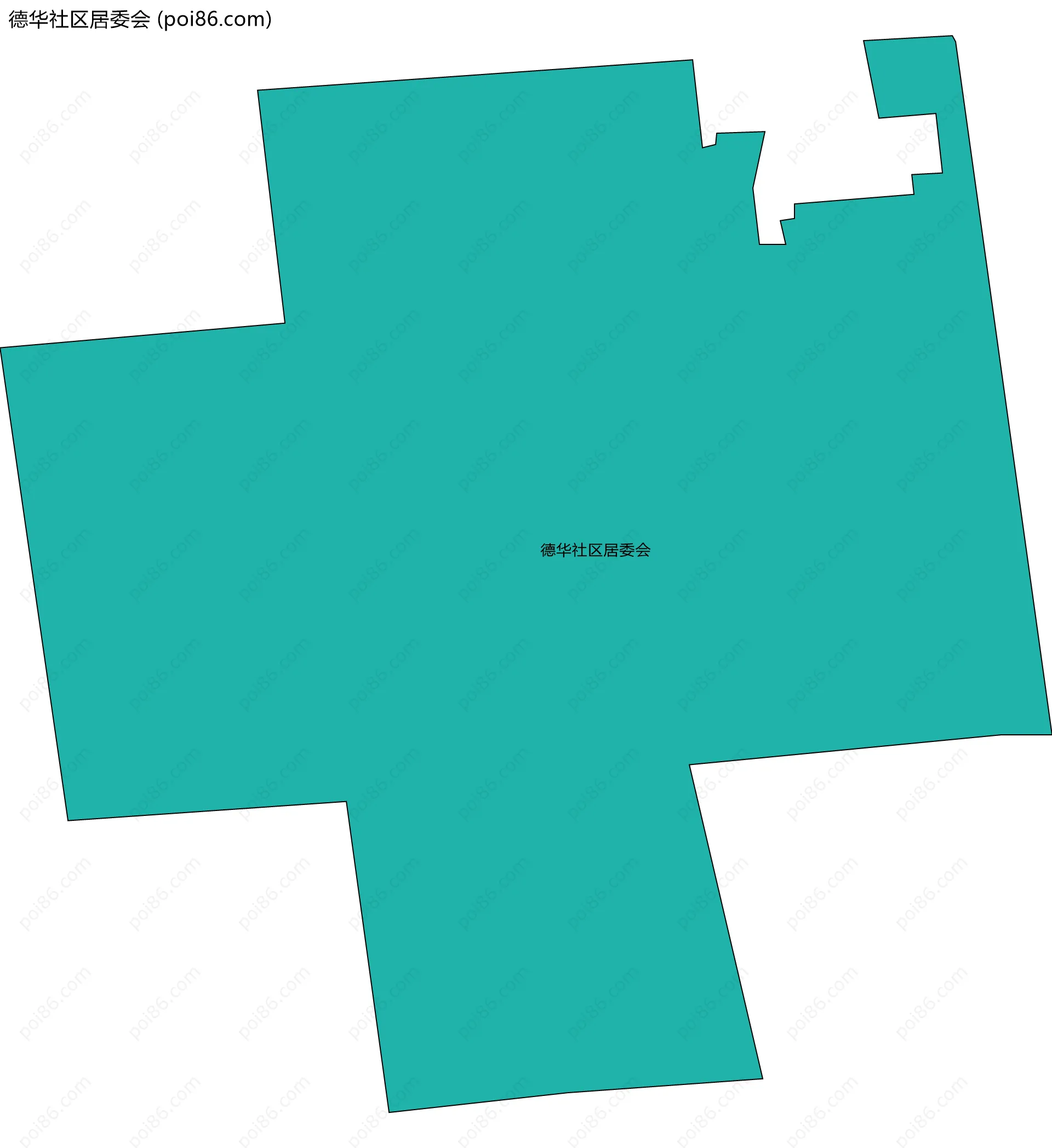 德华社区居委会边界地图