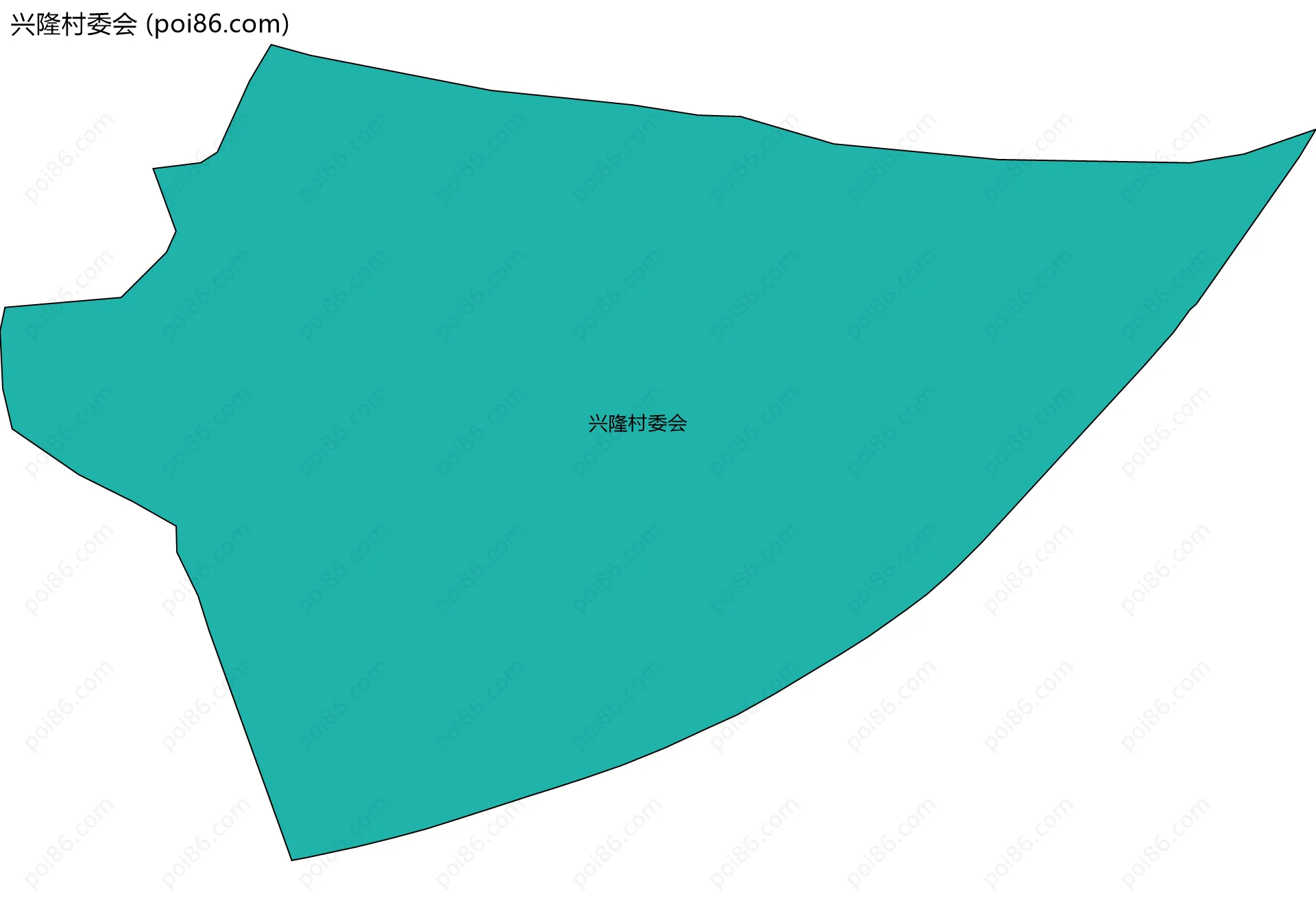 兴隆村委会边界地图