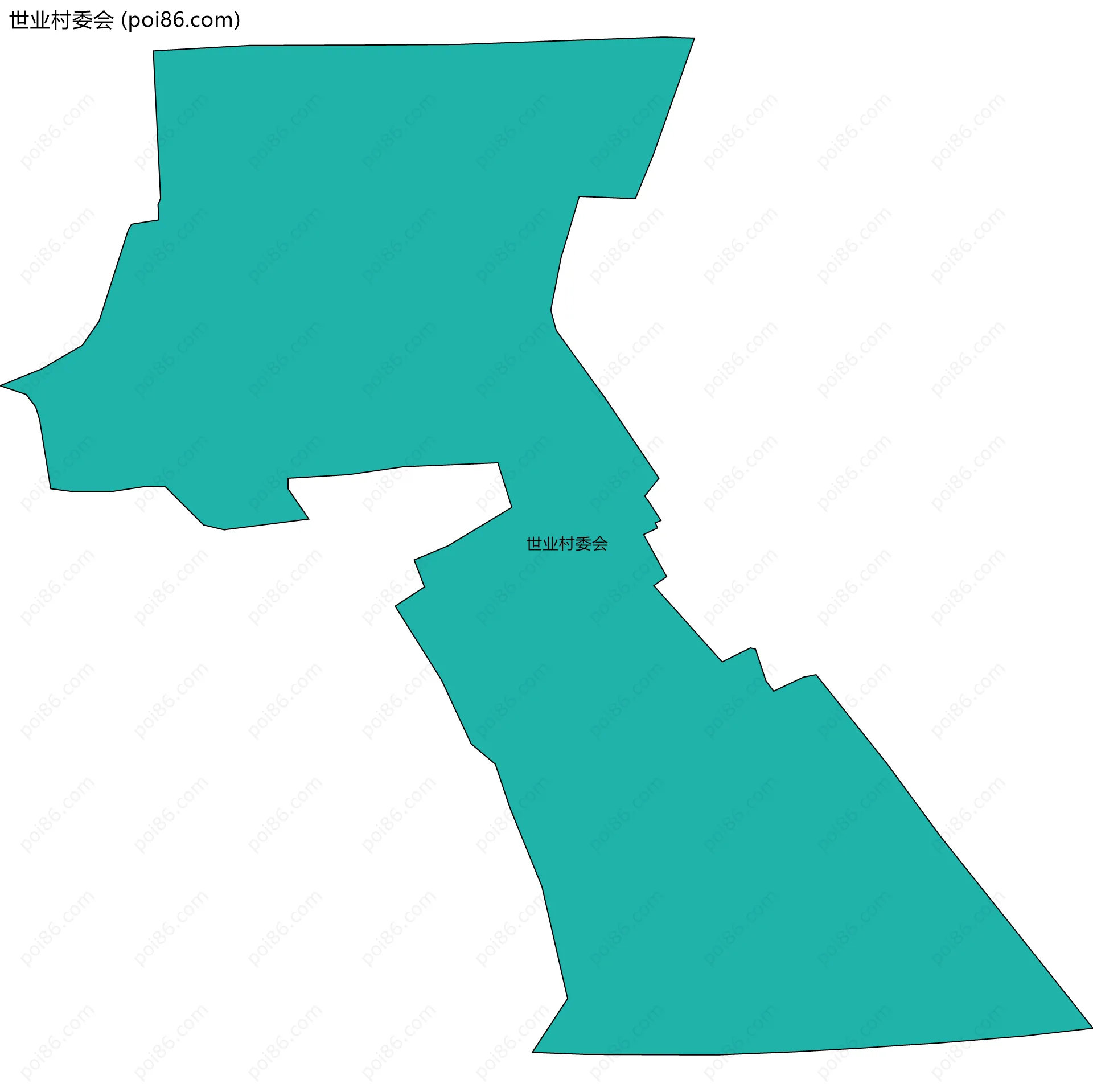世业村委会边界地图