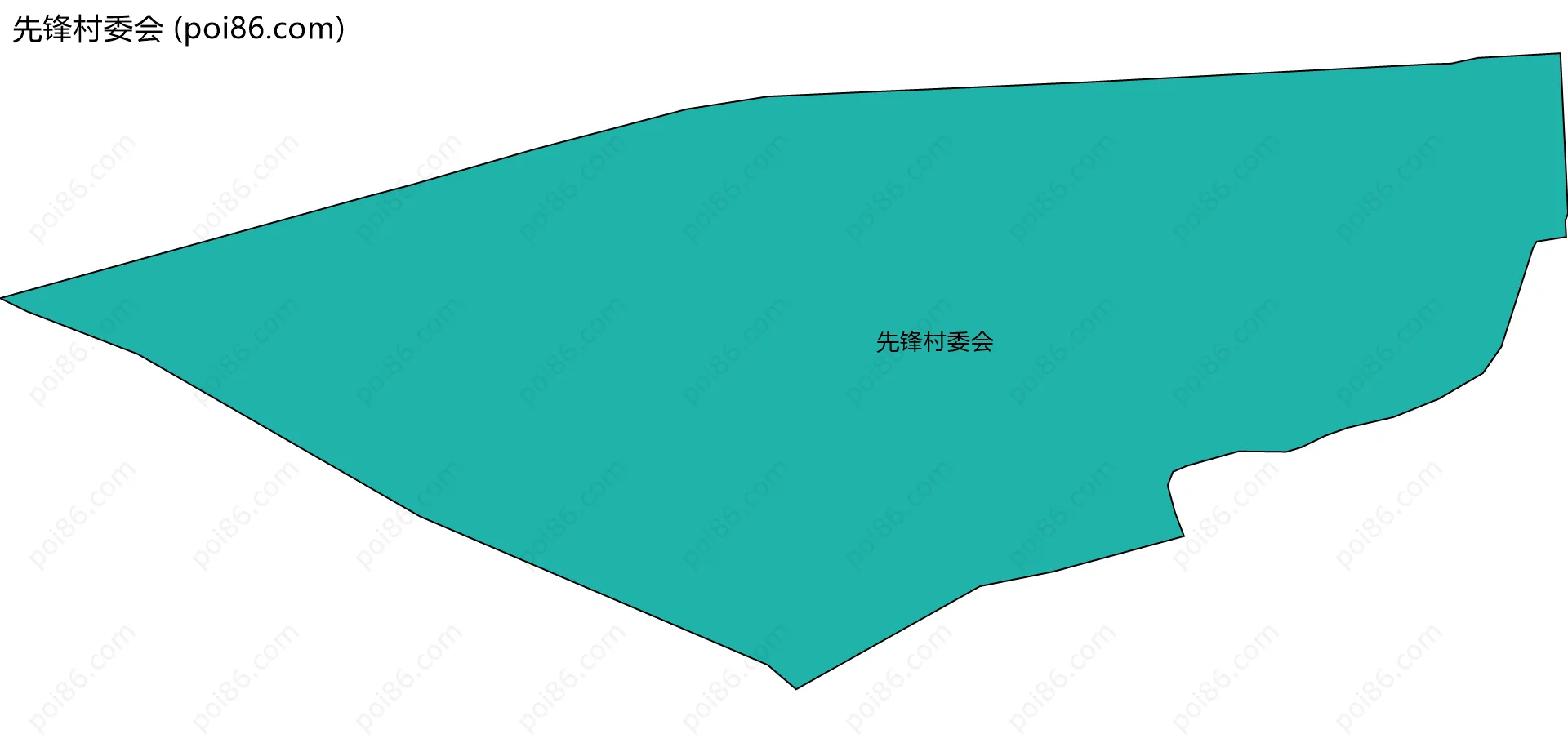 先锋村委会边界地图