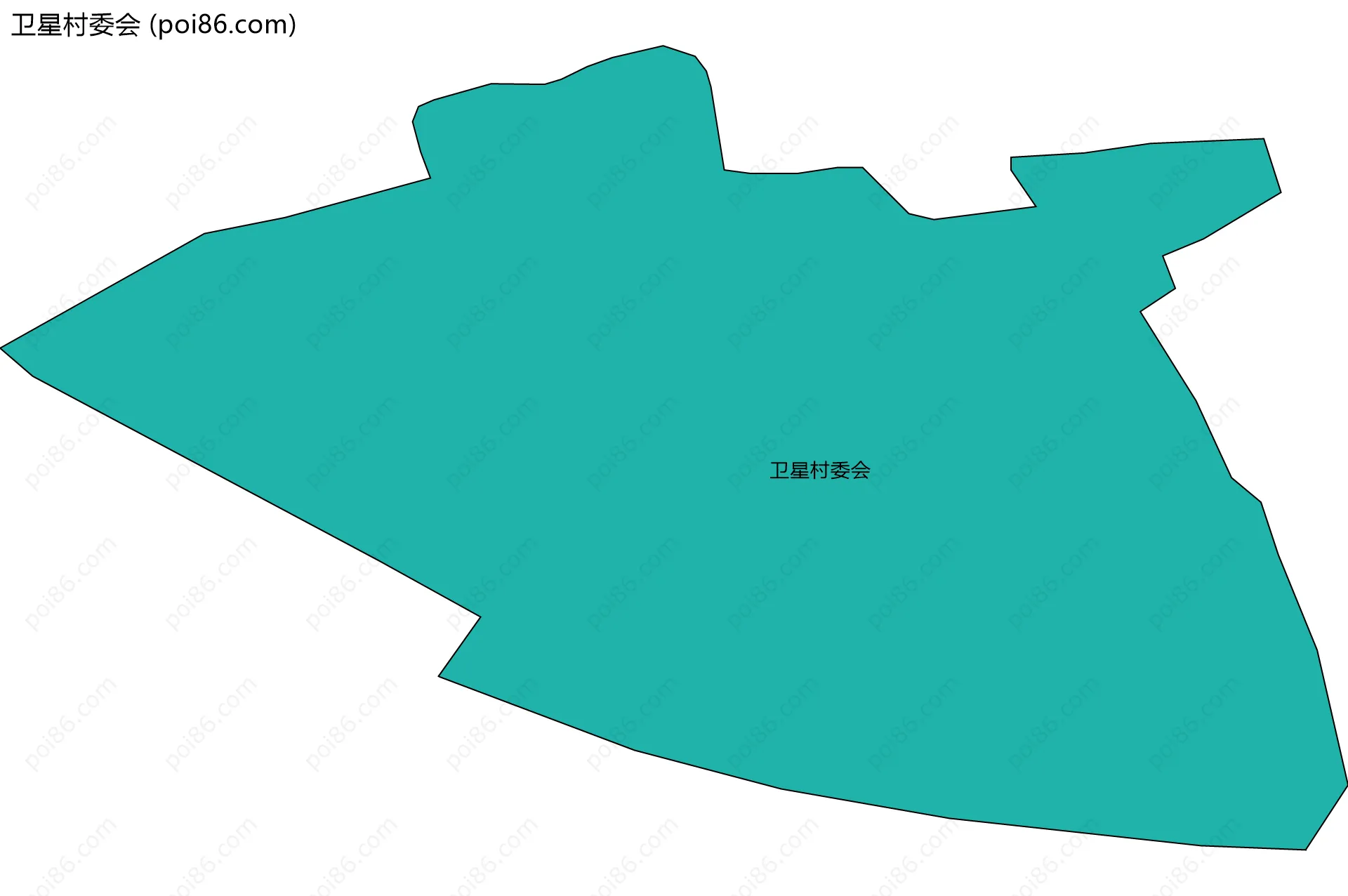 卫星村委会边界地图