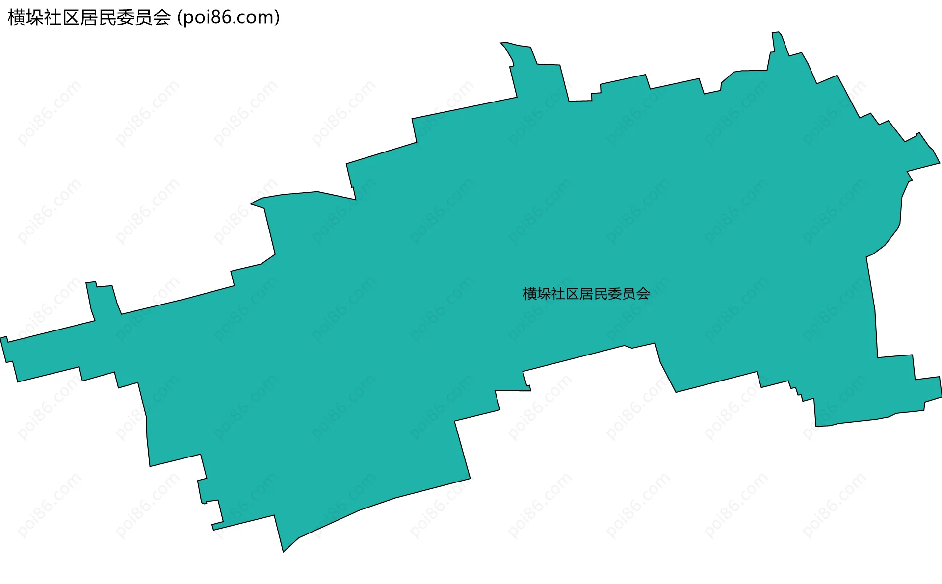 横垛社区居民委员会边界地图