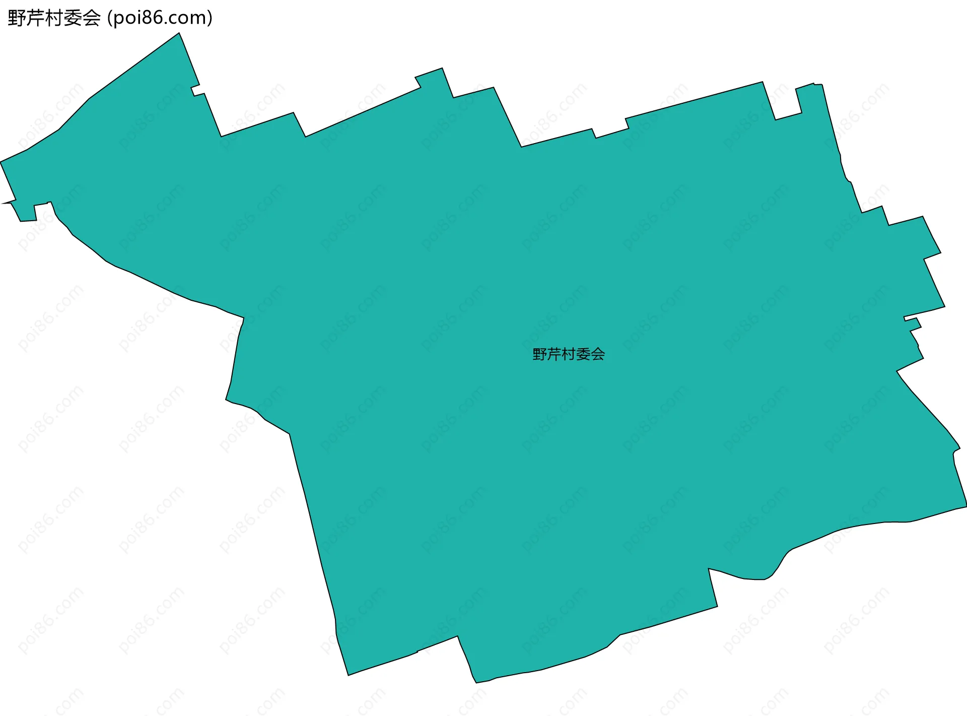 野芹村委会边界地图