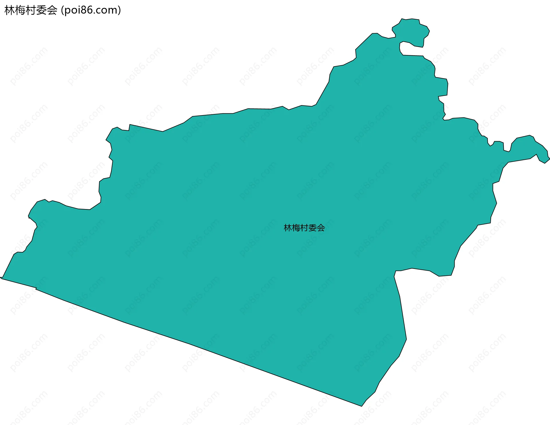 林梅村委会边界地图