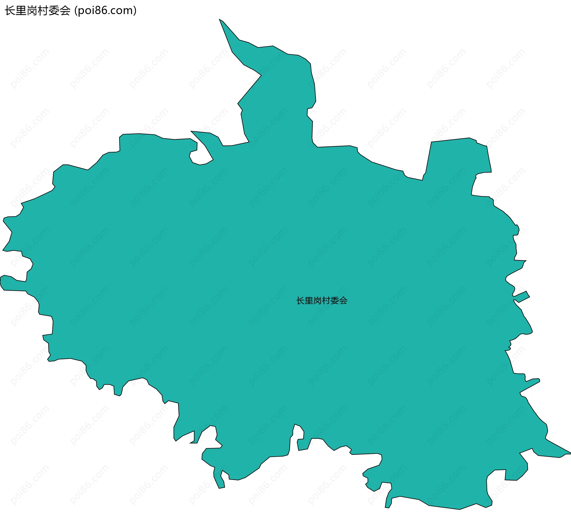 长里岗村委会边界地图