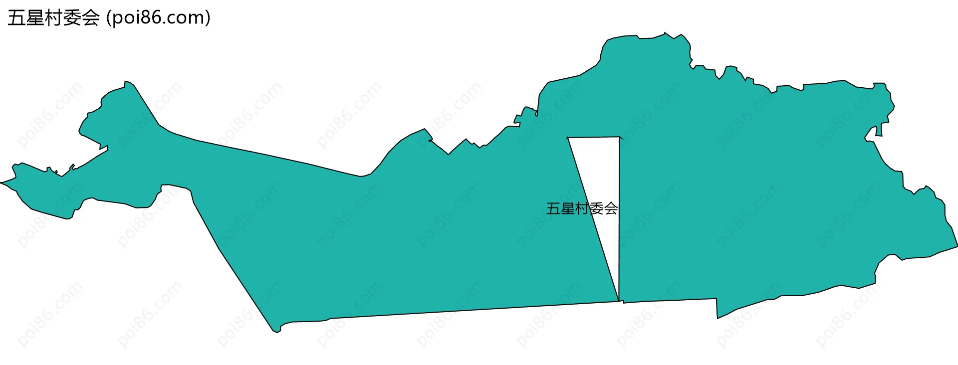 五星村委会边界地图