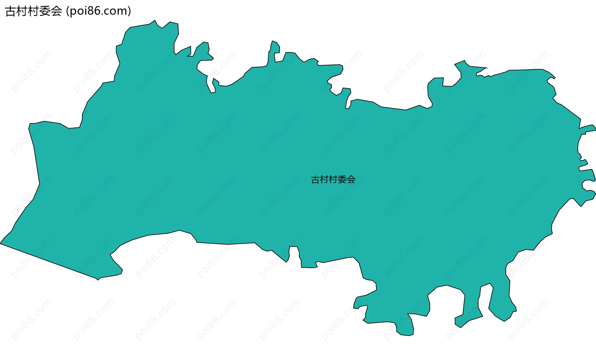 古村村委会边界地图