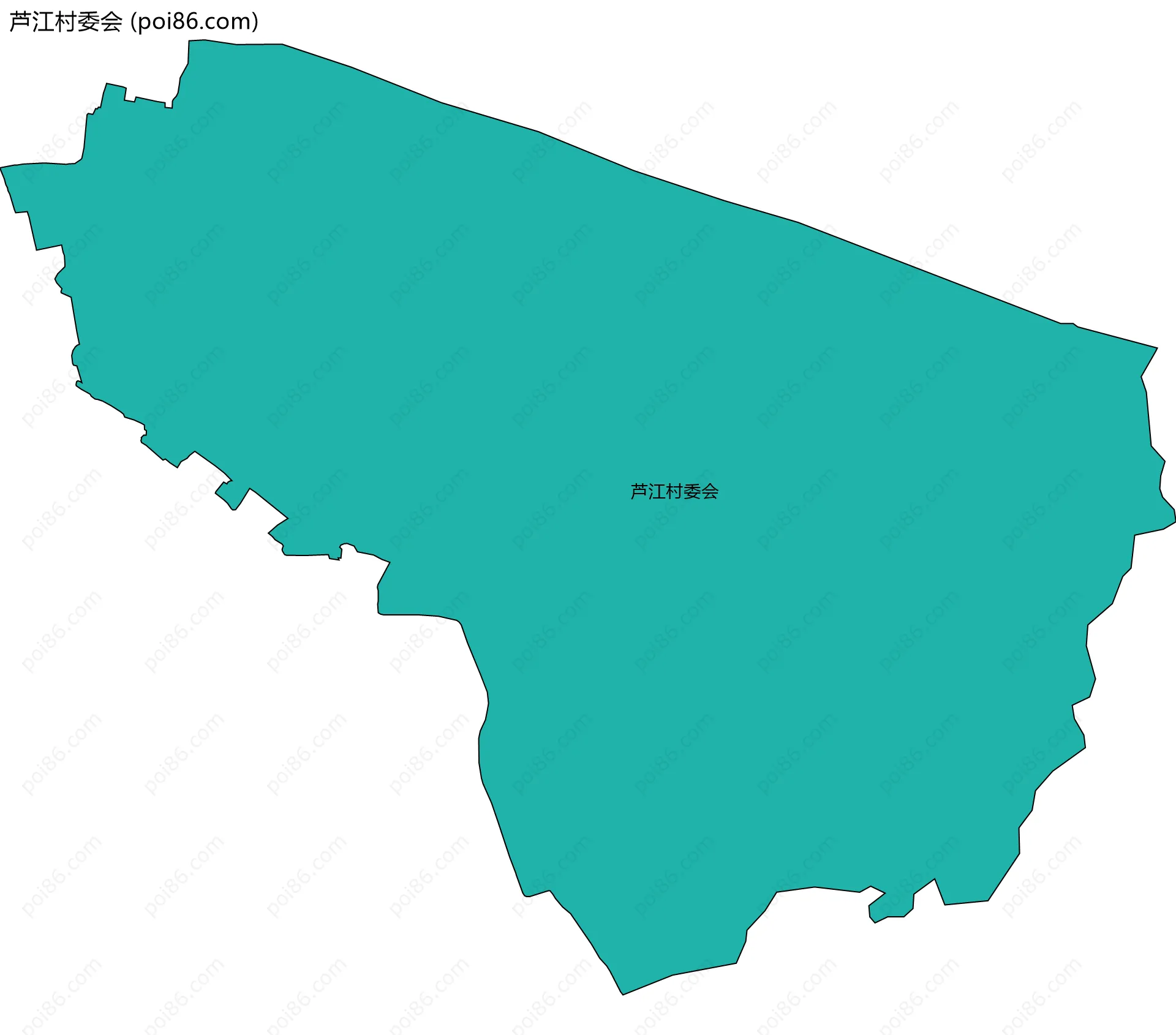 芦江村委会边界地图
