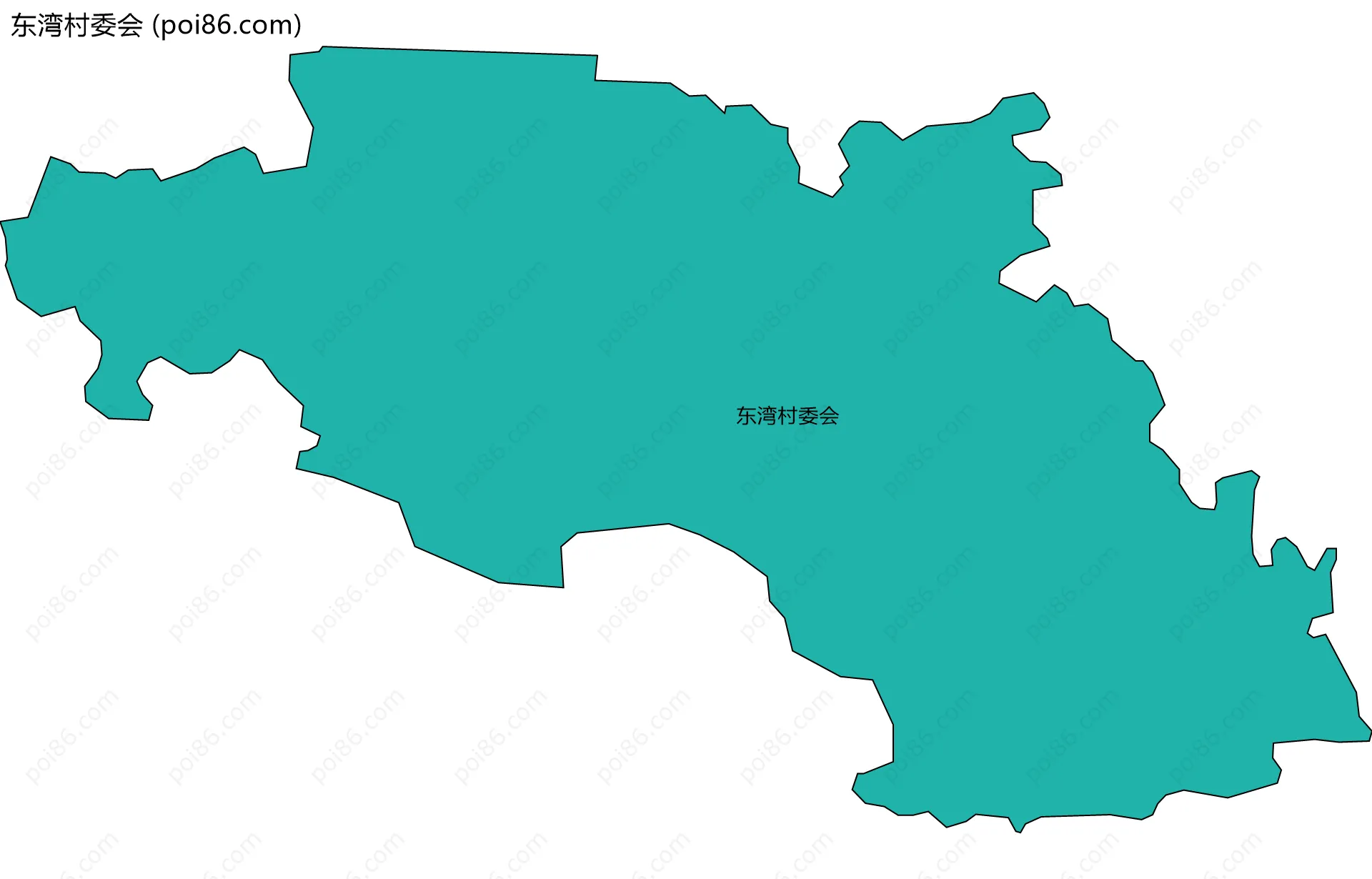 东湾村委会边界地图