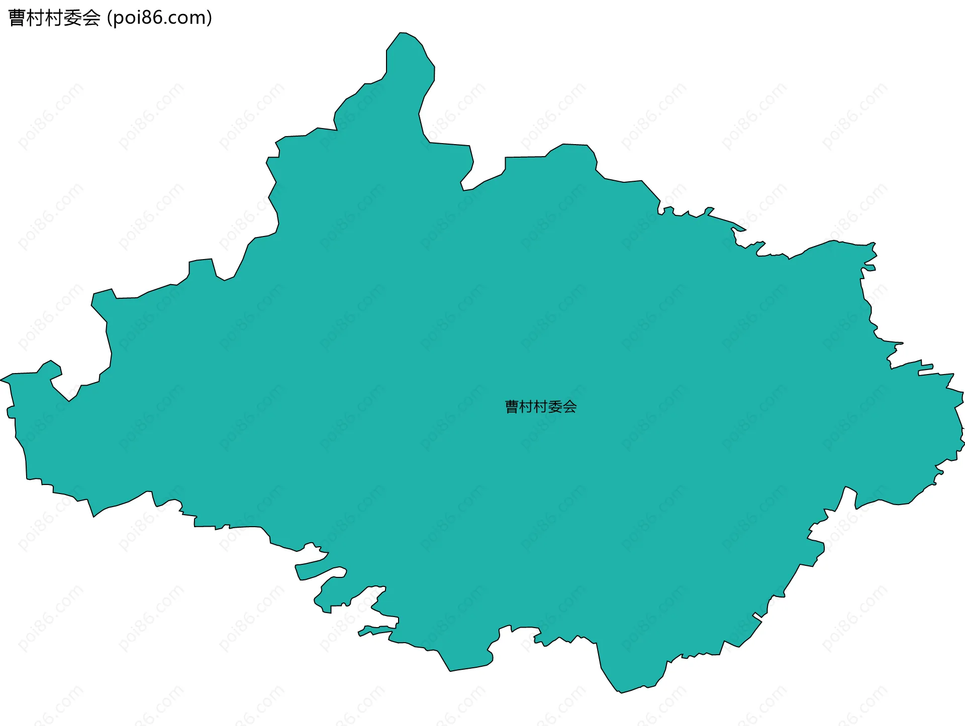曹村村委会边界地图