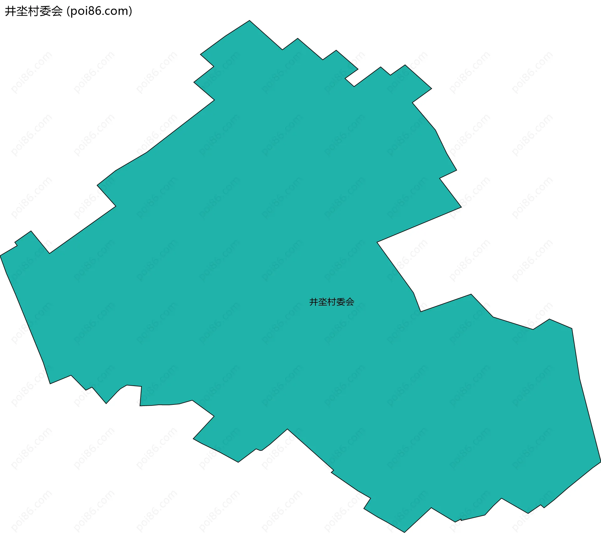 井坔村委会边界地图