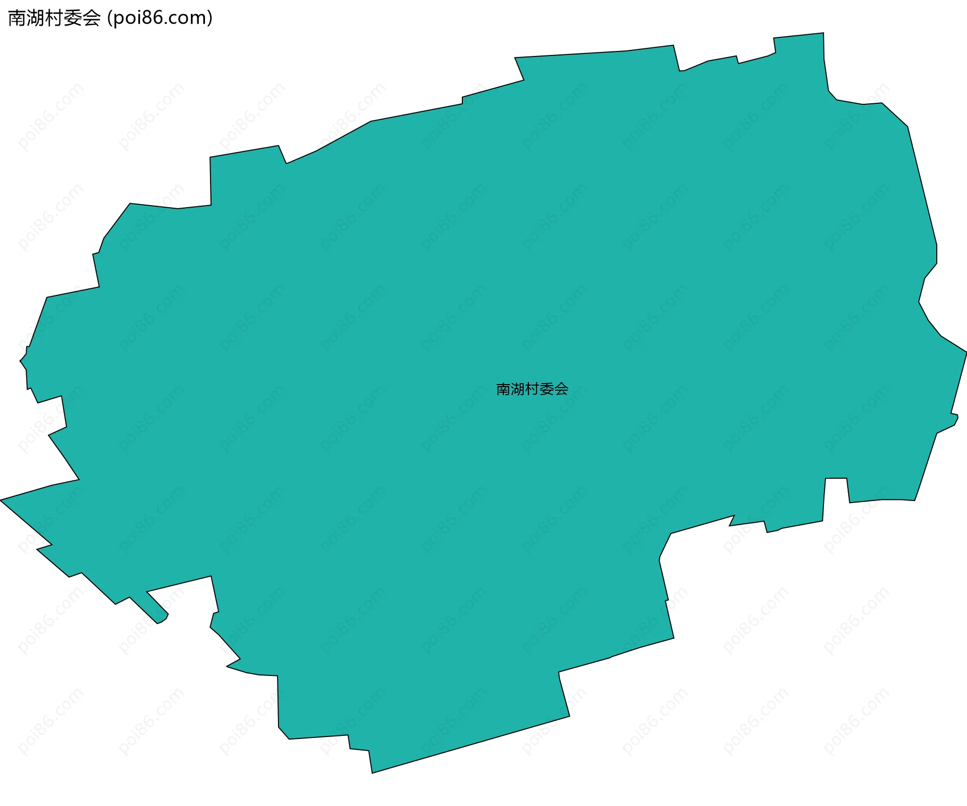南湖村委会边界地图