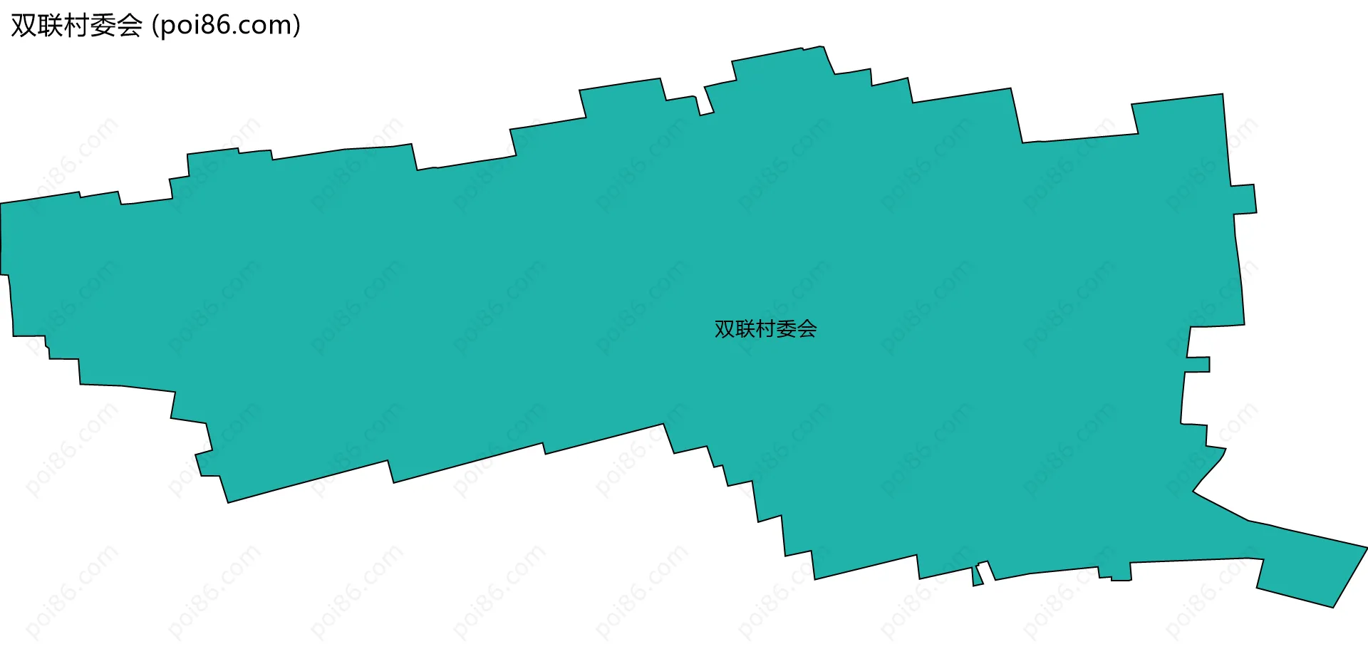 双联村委会边界地图