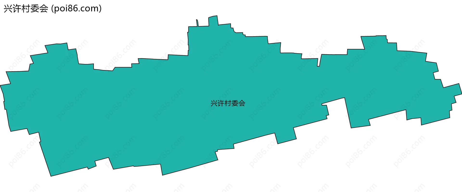 兴许村委会边界地图