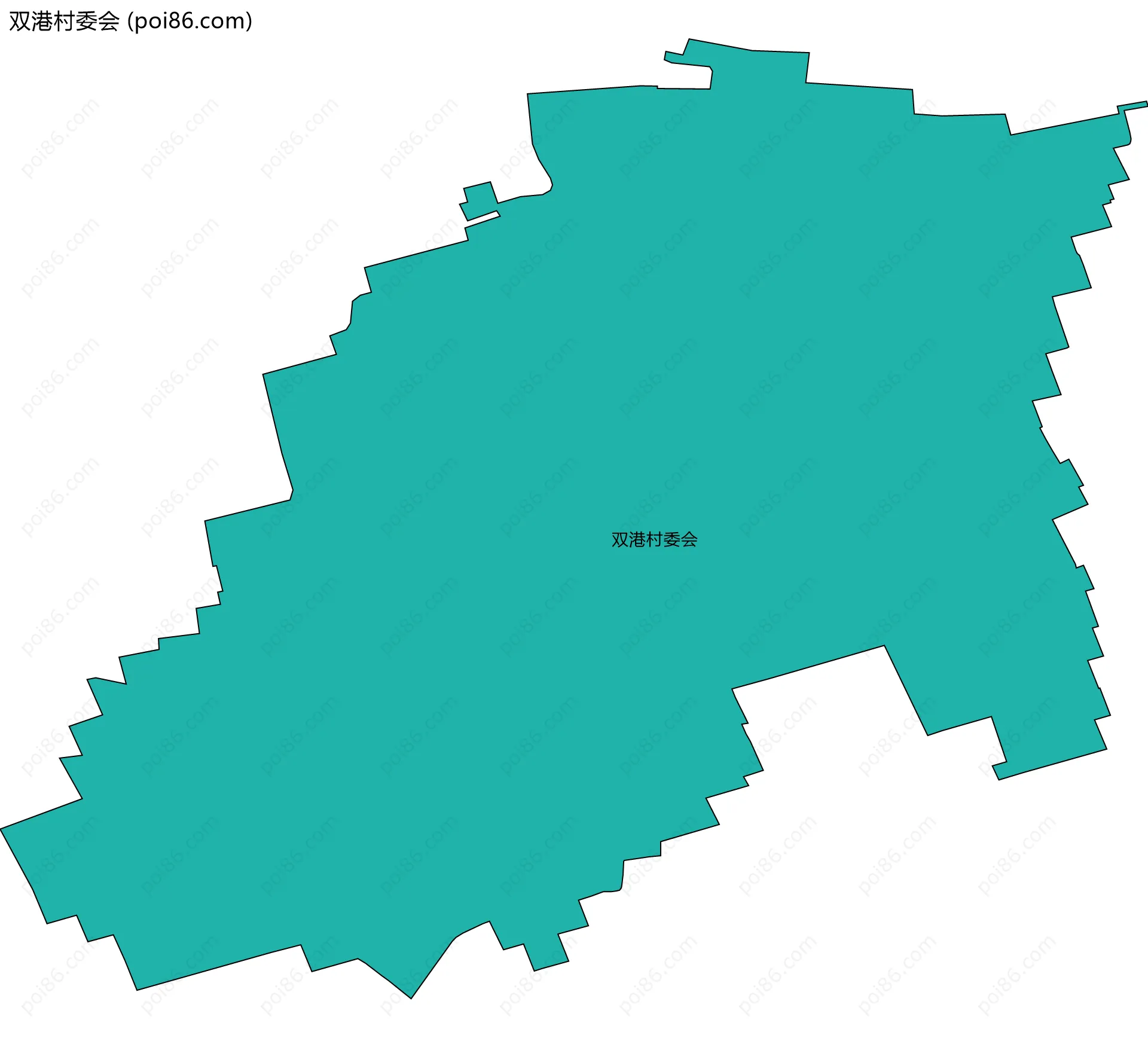 双港村委会边界地图