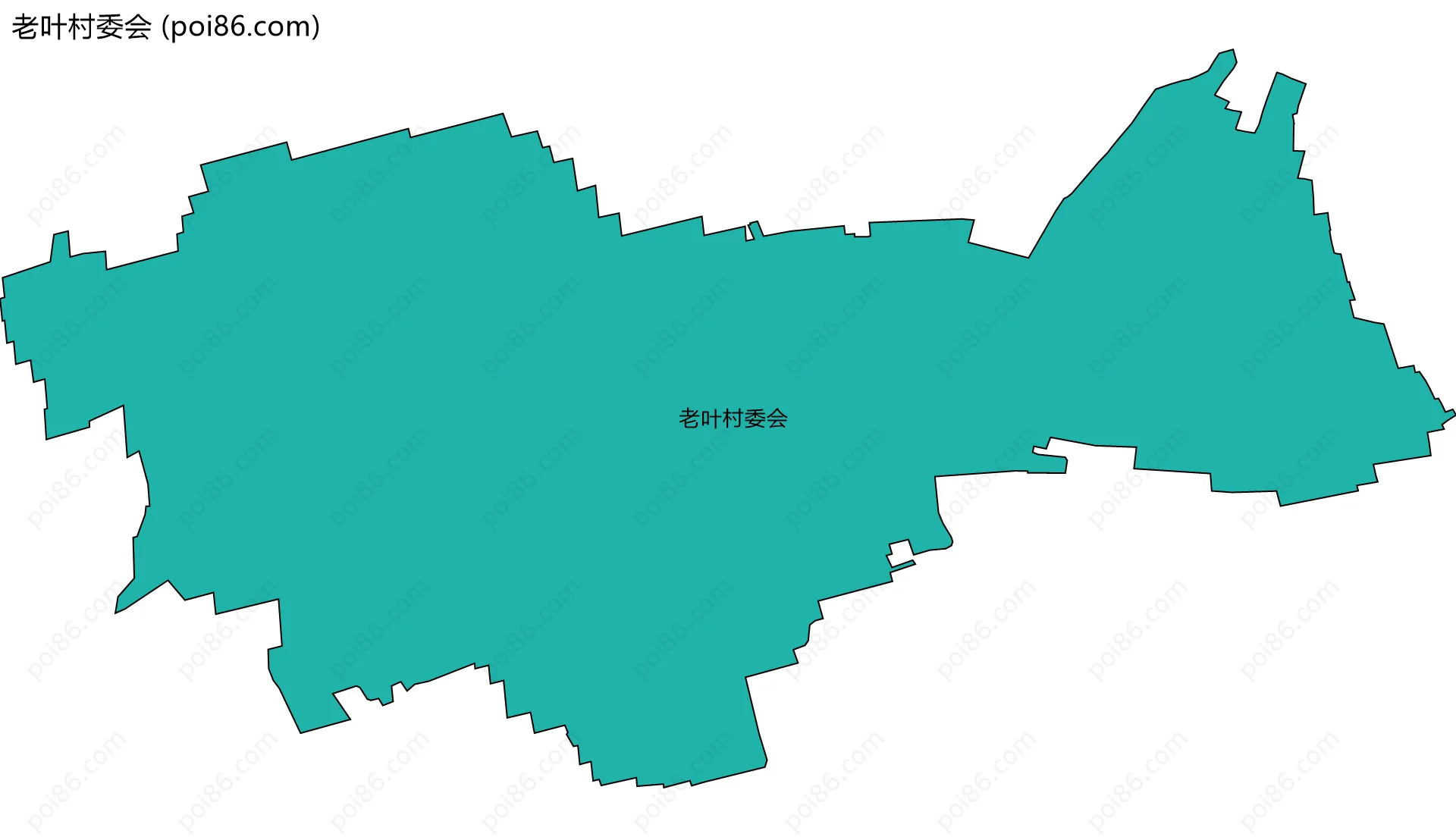 老叶村委会边界地图