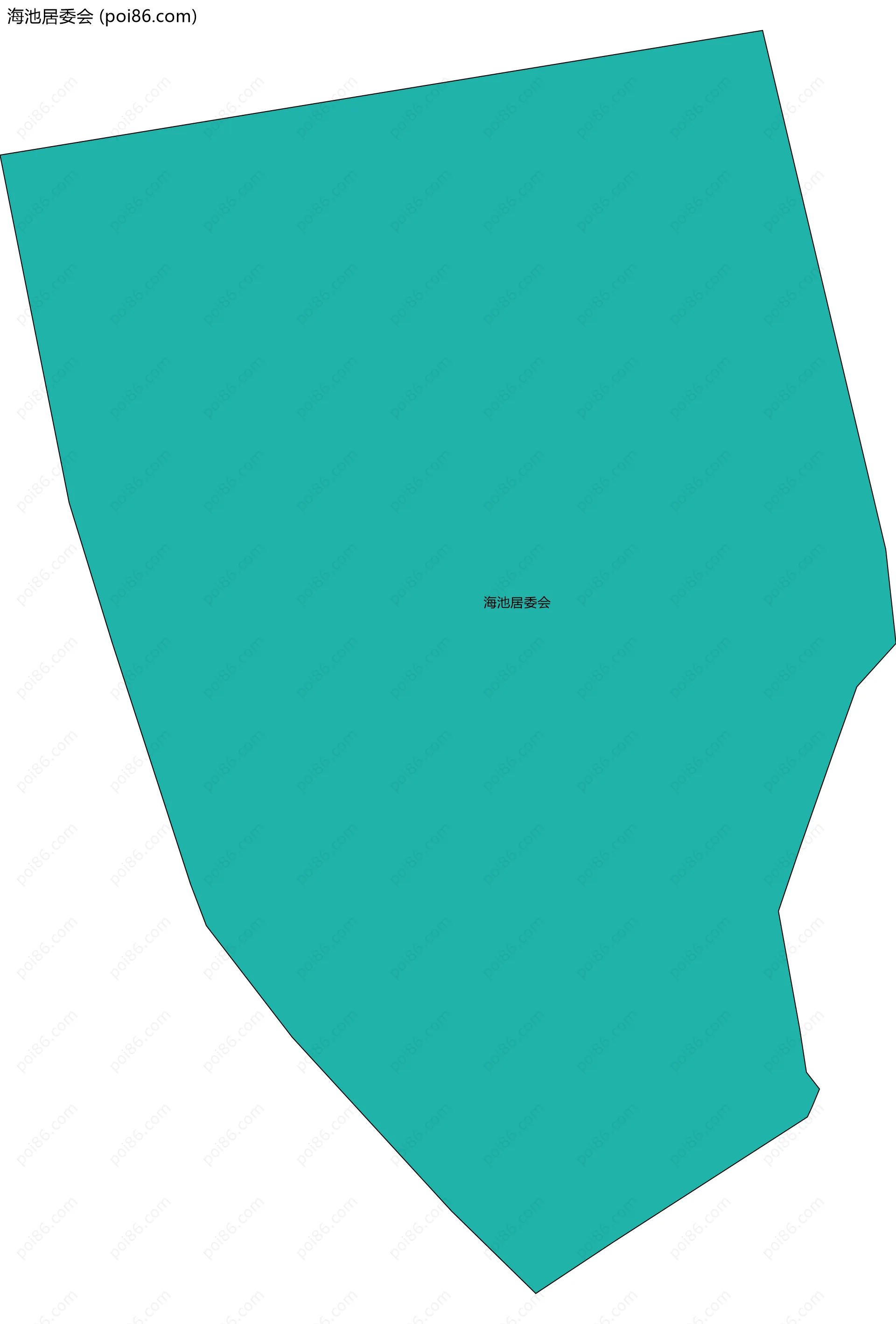 海池居委会边界地图